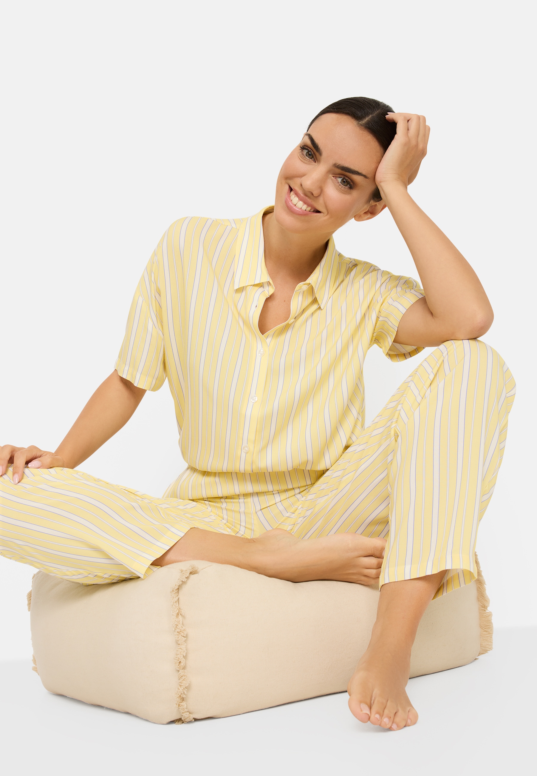 LSCN by LASCANA Pyjama Set, 2 mit weiter Ballon-Hose