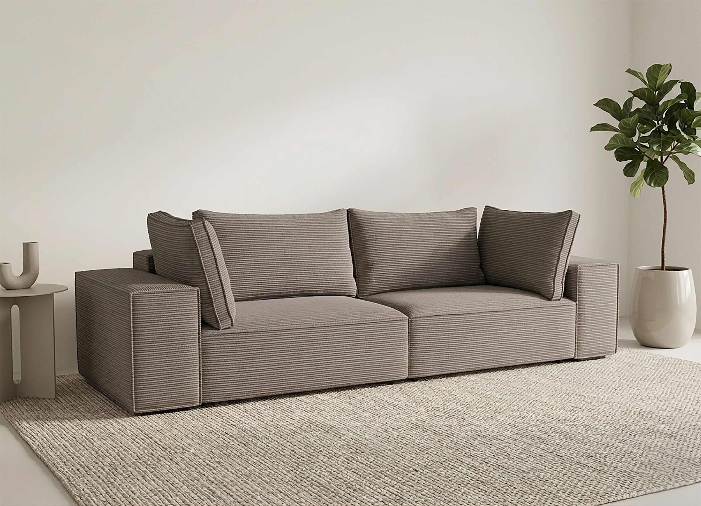 Trends by HG Big-Sofa »Conor XXL« Schlaffunktion + Bettkasten