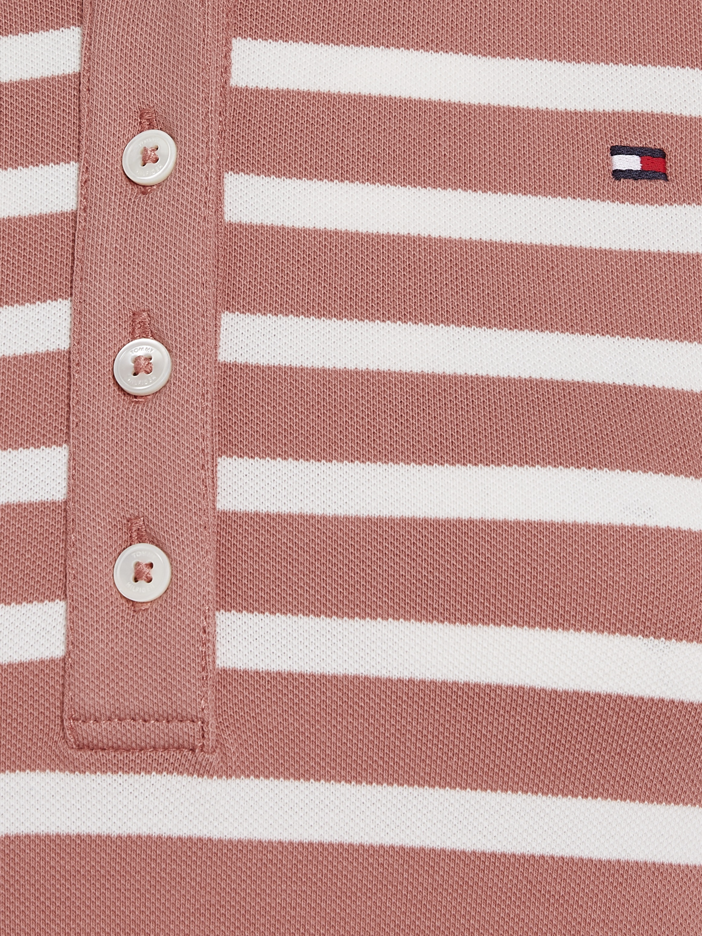 Tommy Hilfiger Poloshirt »1985 SLIM PIQUE STRIPE POLO SS«, mit dezenter Tommy Hilfiger Logostickerei