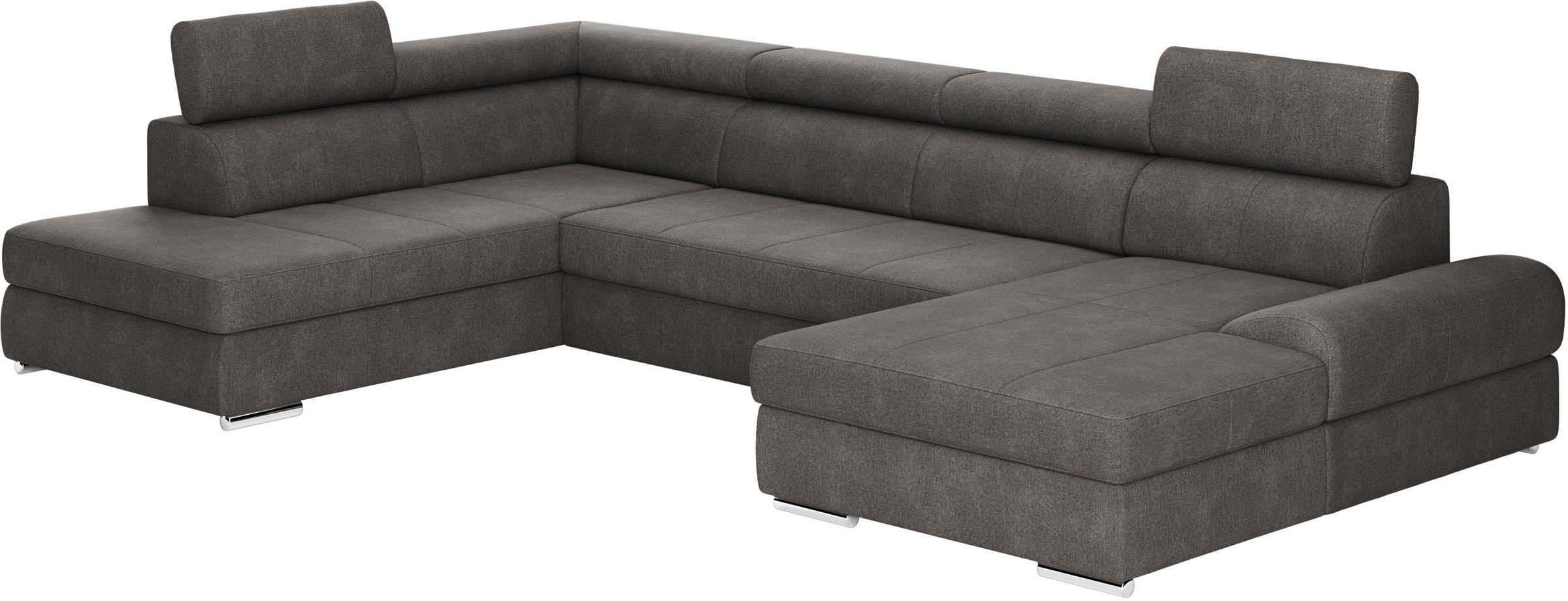 sit&more Wohnlandschaft »U-Form«, mit verstellbaren Kopfteilen, wahlweise mit Bettfunktion