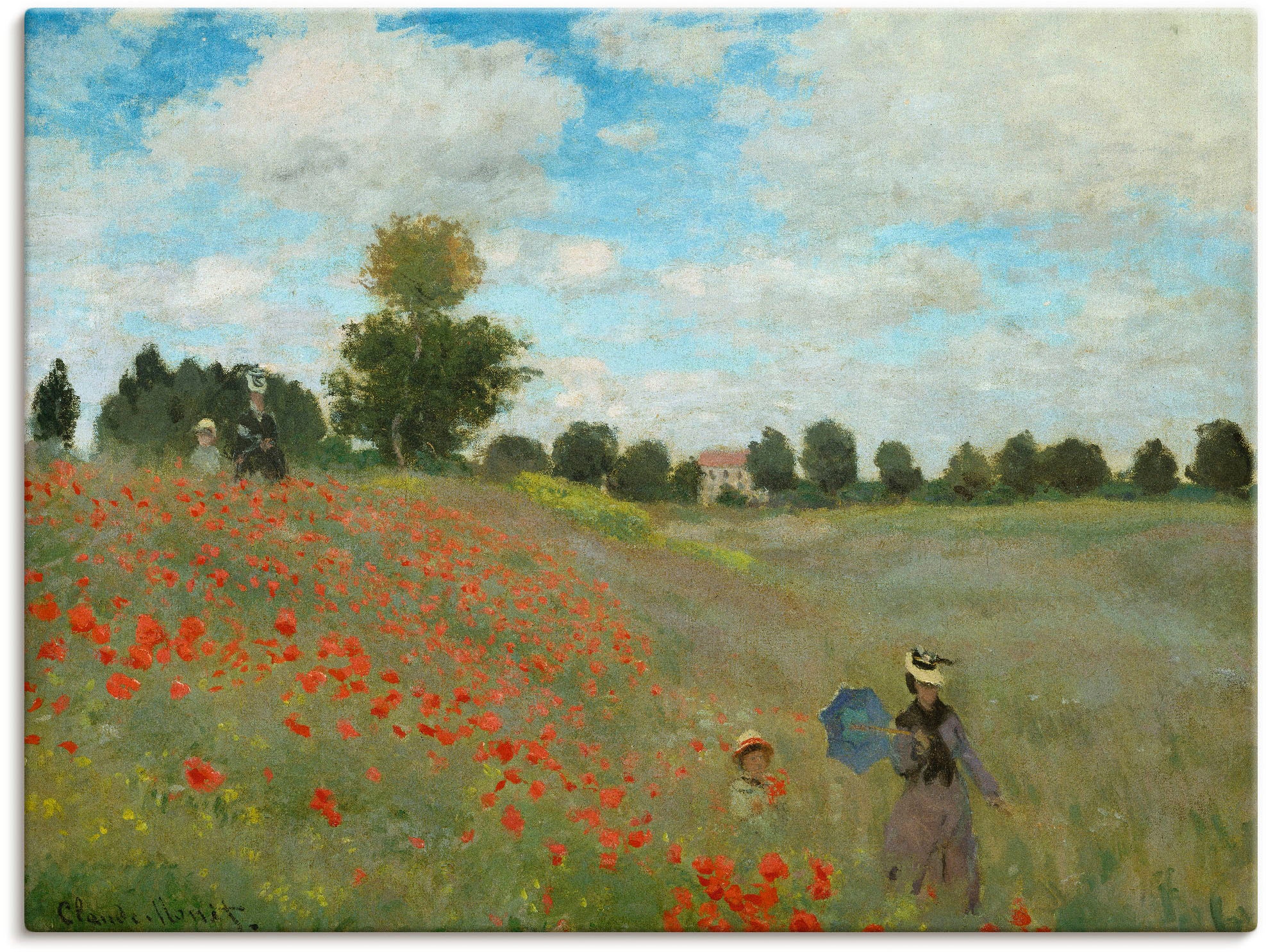 Artland Wandbild "Mohnfeld bei Argenteuil. 1873", Blumen, (1 St.), als Lein günstig online kaufen