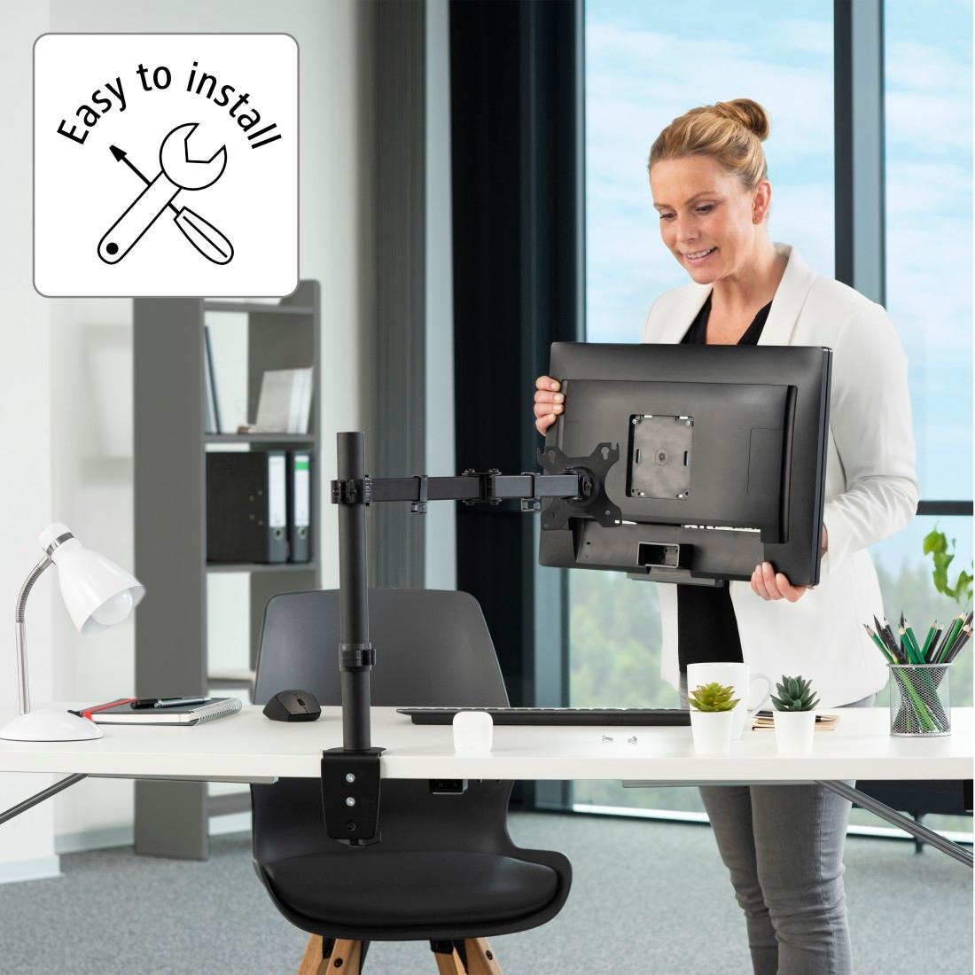 Hama Monitor-Halterung »Bildschirm Halterung, ausziehbar, 13"-32" Monitorarm schwenk-/neigbar«, bis 81 cm Zoll