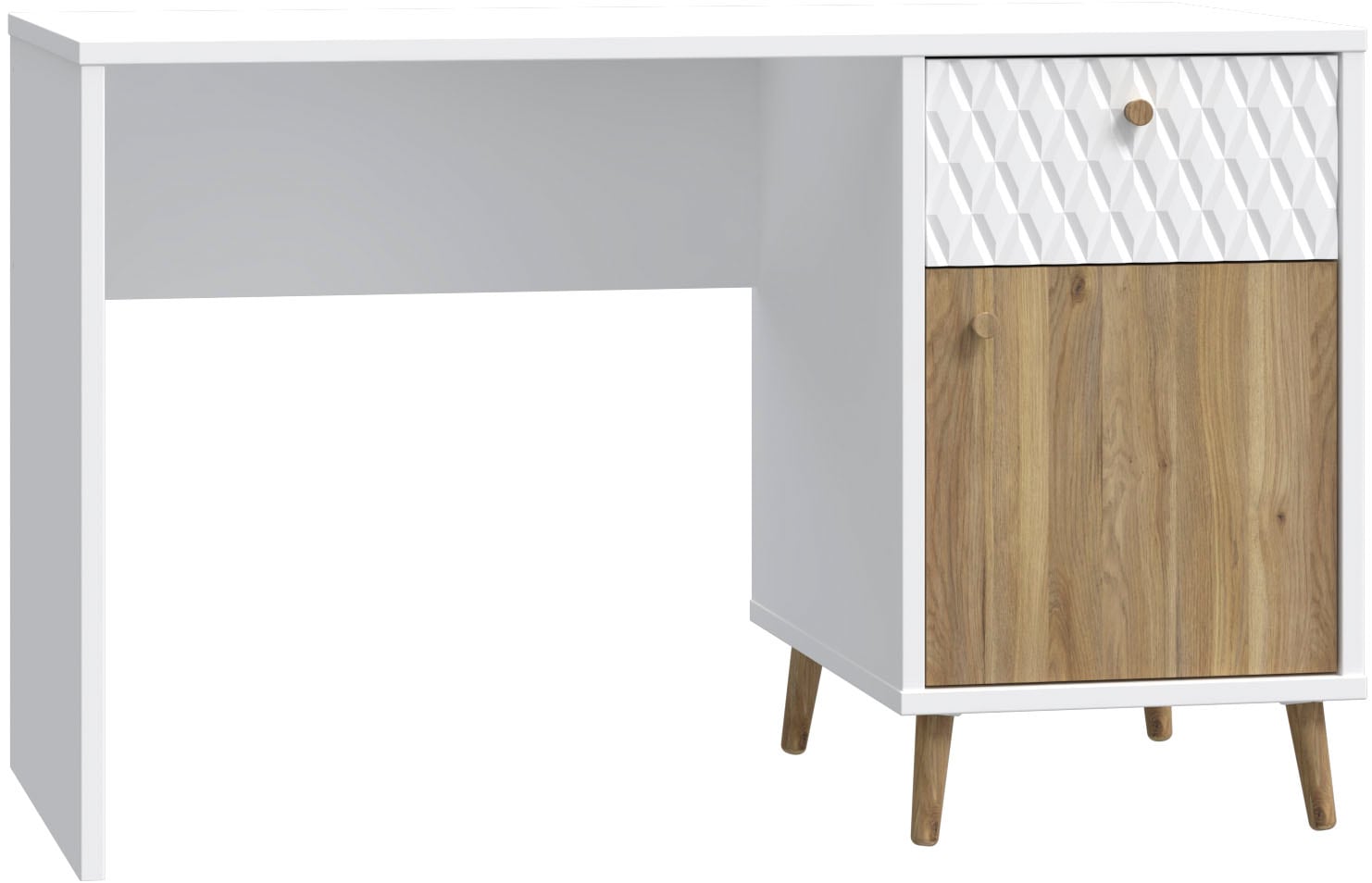 FORTE Schreibtisch »Aksana«, Schreibtisch, Soft Close, Vollauszug, modernes Design
