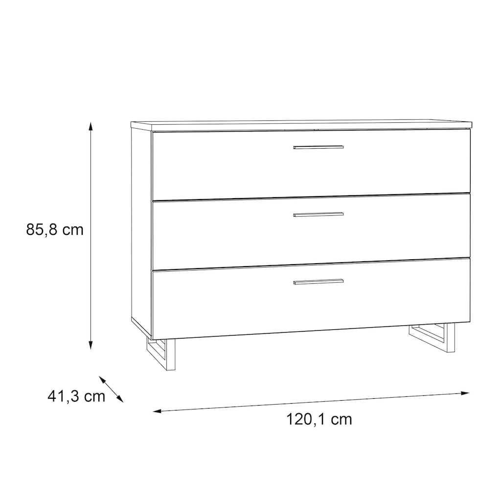 FORTE Schubkastenkommode »Sirius Black«