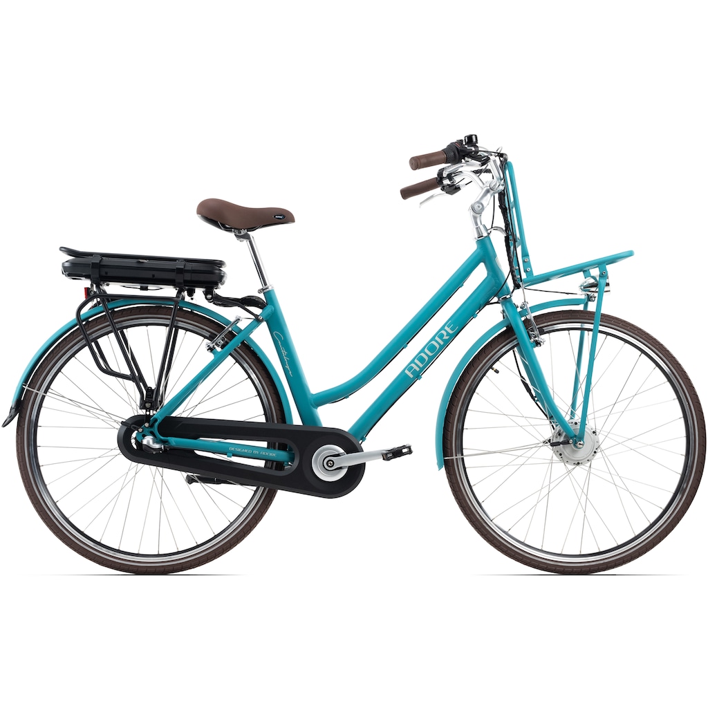 Adore E-Bike »Cantaloupe«, 3 Gang, Shimano, Nexus Schaltbox, Frontmotor 250 W, Frontgepäckträger