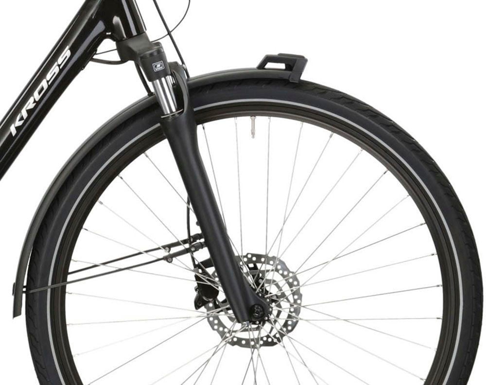 Kross »E-Citybike Sentio Hybrid 5.0 28 Zoll schwarz - Shimano Mittelmotor« 7 Gang Shimano NEXUS Schaltwerk Nabenschaltung Mittelmotor 250 W SHIMANO 36 V/250 W, Mittelmotor DU-E500