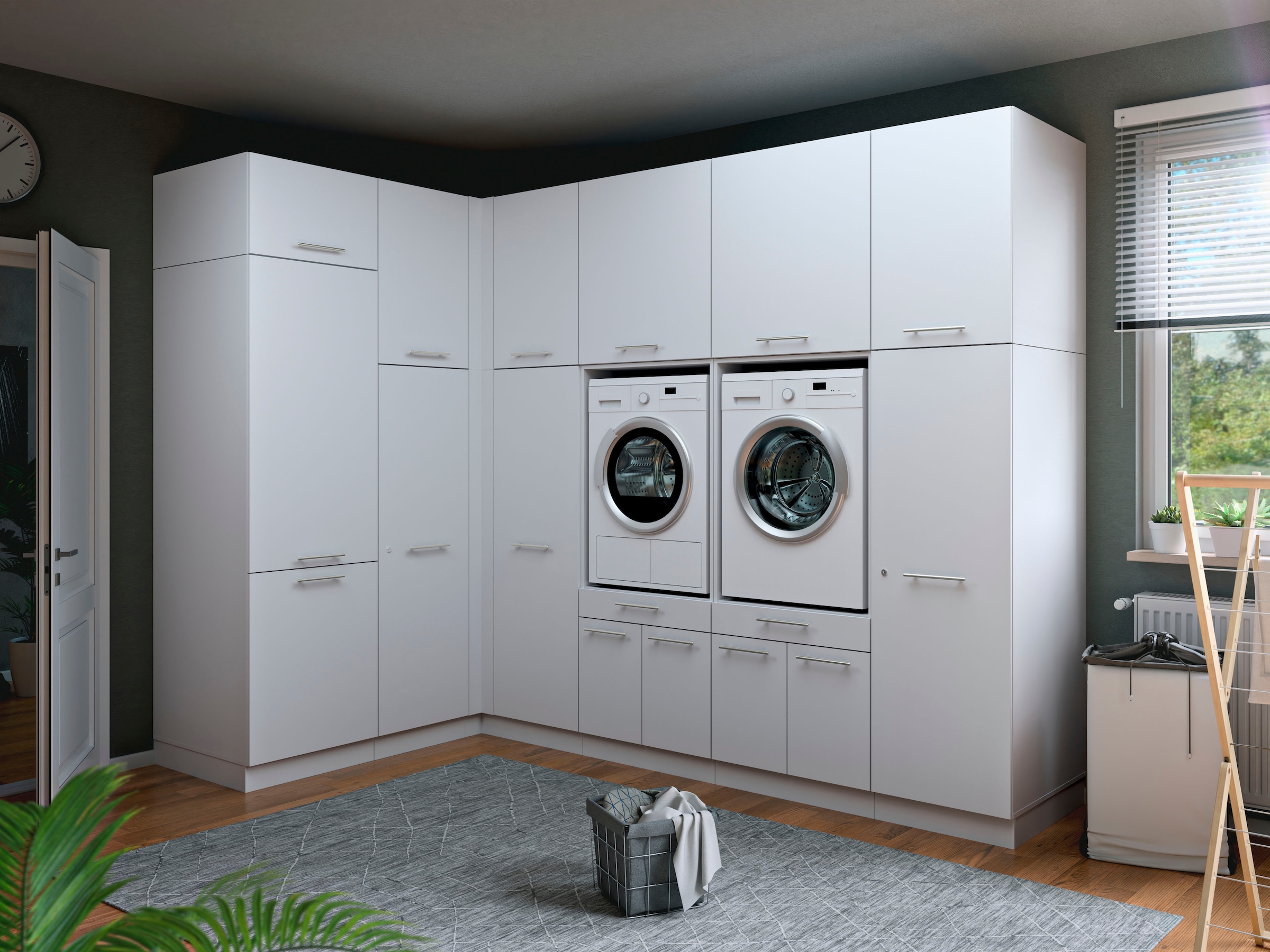Laundreezy Mehrzweckschrank-Set »Laundreezy, 12-tlg. Mehrzweckschrank-Set B/H/T 285/238/68 cm« 12 Stk. tlg.