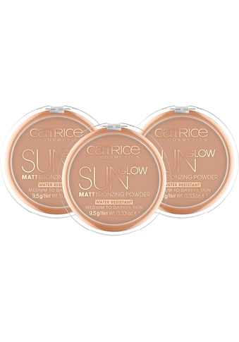 Bronzer-Puder »Sun Glow Matt Bronzing Powder«, (Set, 3 tlg.)