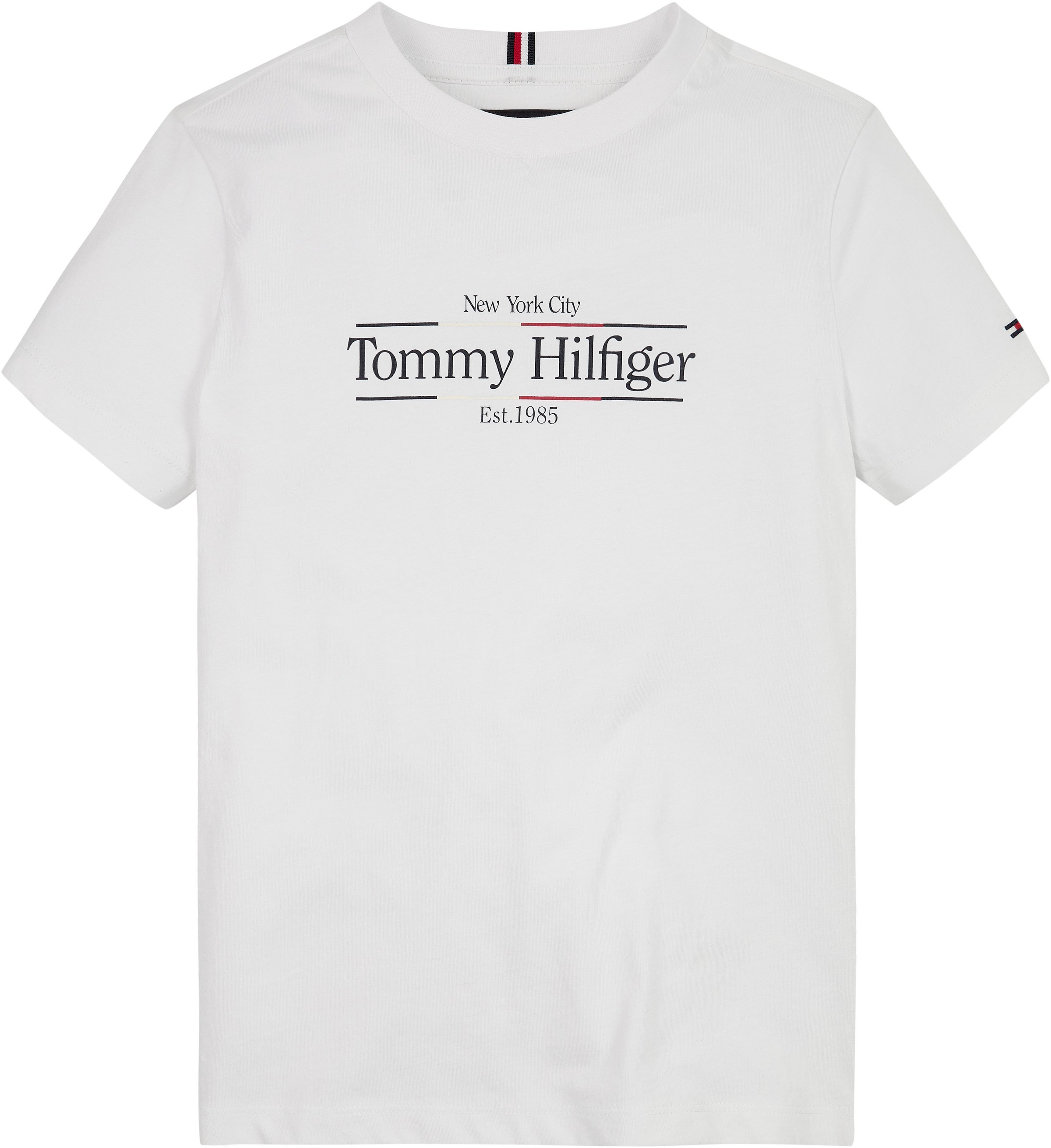 Tommy Hilfiger Kurzarmshirt »ICON PRINT REGULAR TEE SS«, Kinder bis 16 Jahre mit Logoprägung