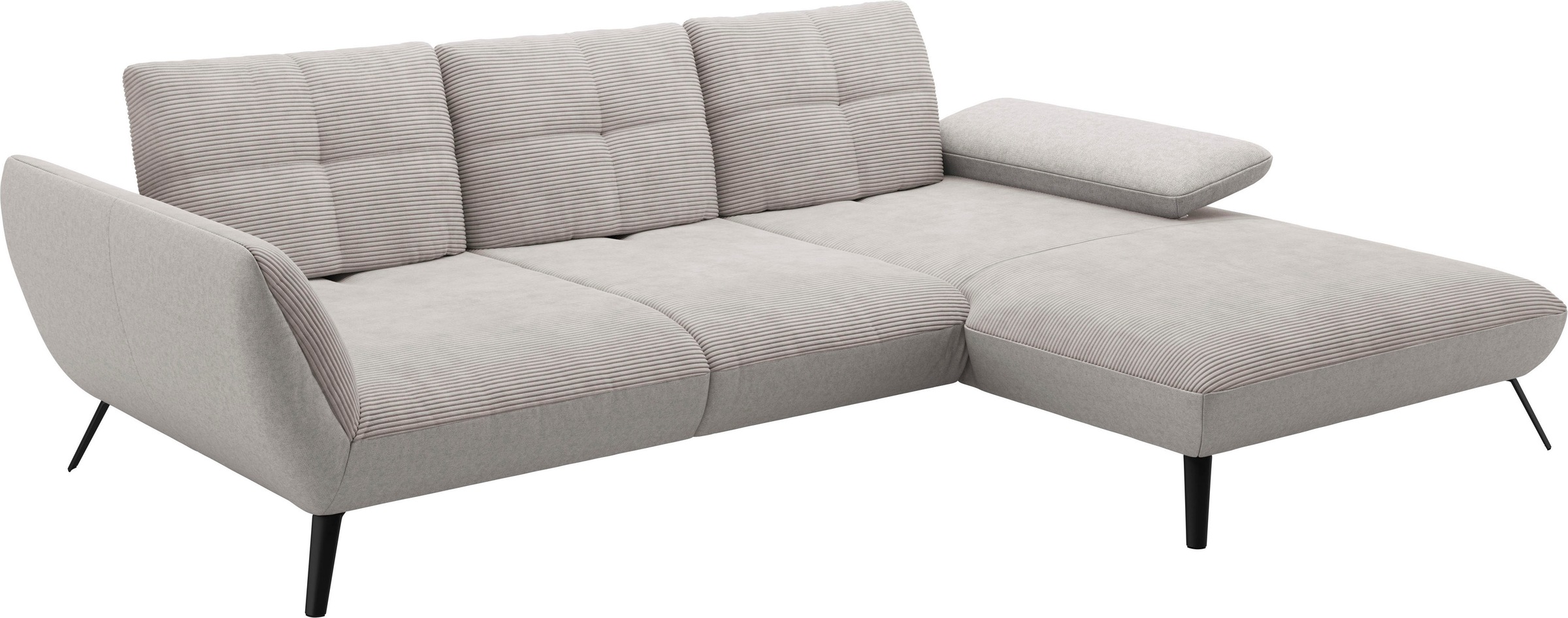 Places of Style Ecksofa »Mikado L-Form«, inkl. Sitztiefenverstellung und Armteilverstellung