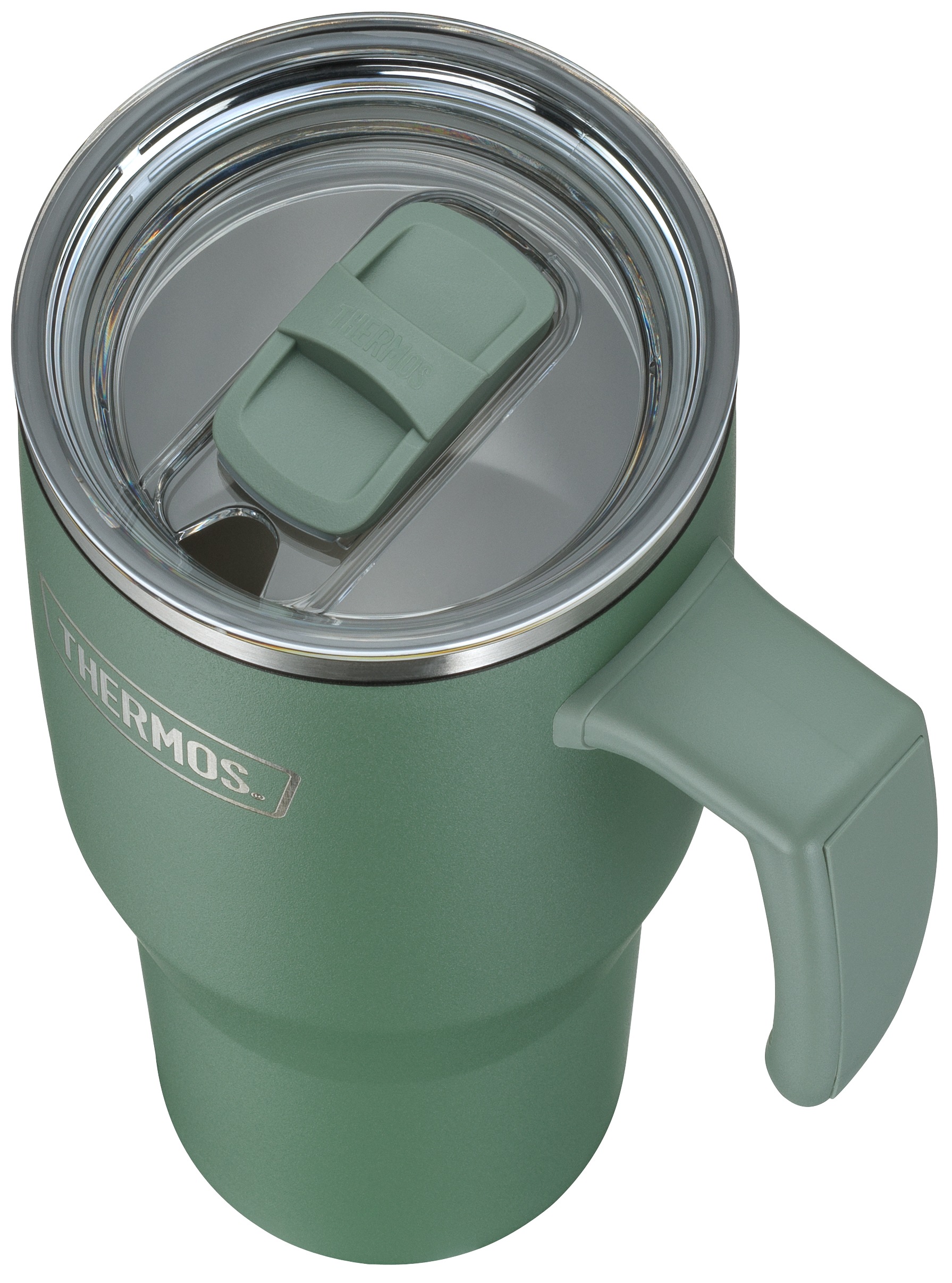 THERMOS Thermobecher »REFRESHING SERIES ISOLIERTRINKBECHER mit Strohhalm«, (1 tlg.), 1,10l, 6h heiß & 6h kalt, mit Griff