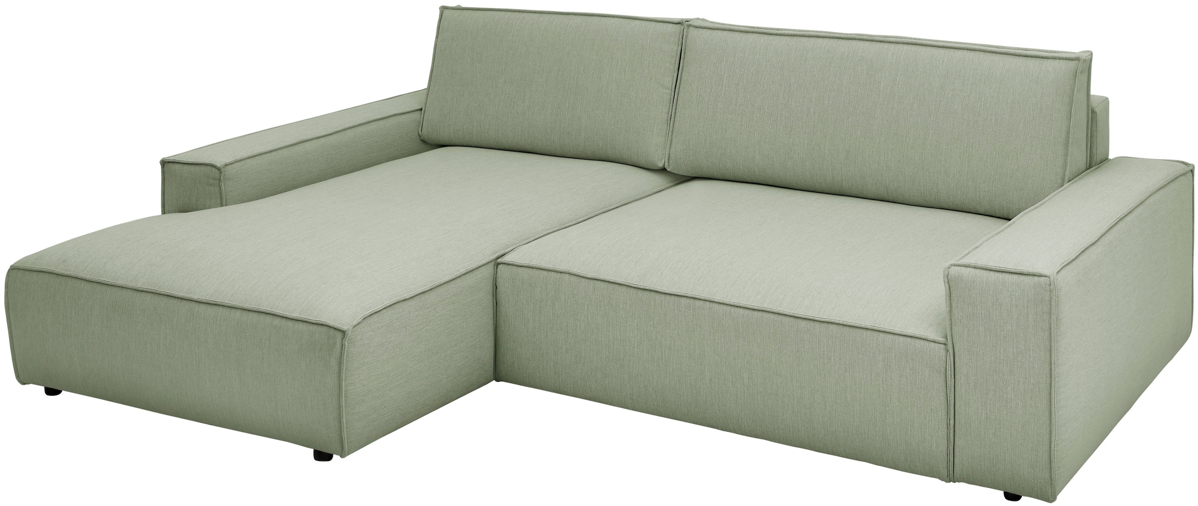 Home affaire Ecksofa »NEU: SHERWOOD XXL 284, Big-Sofa L-Form, tiefe Sitzfläche 95 cm, Cord«, Recamiere rechts/links, als Schlafsofa stellbar, Cord u. Leinenoptik