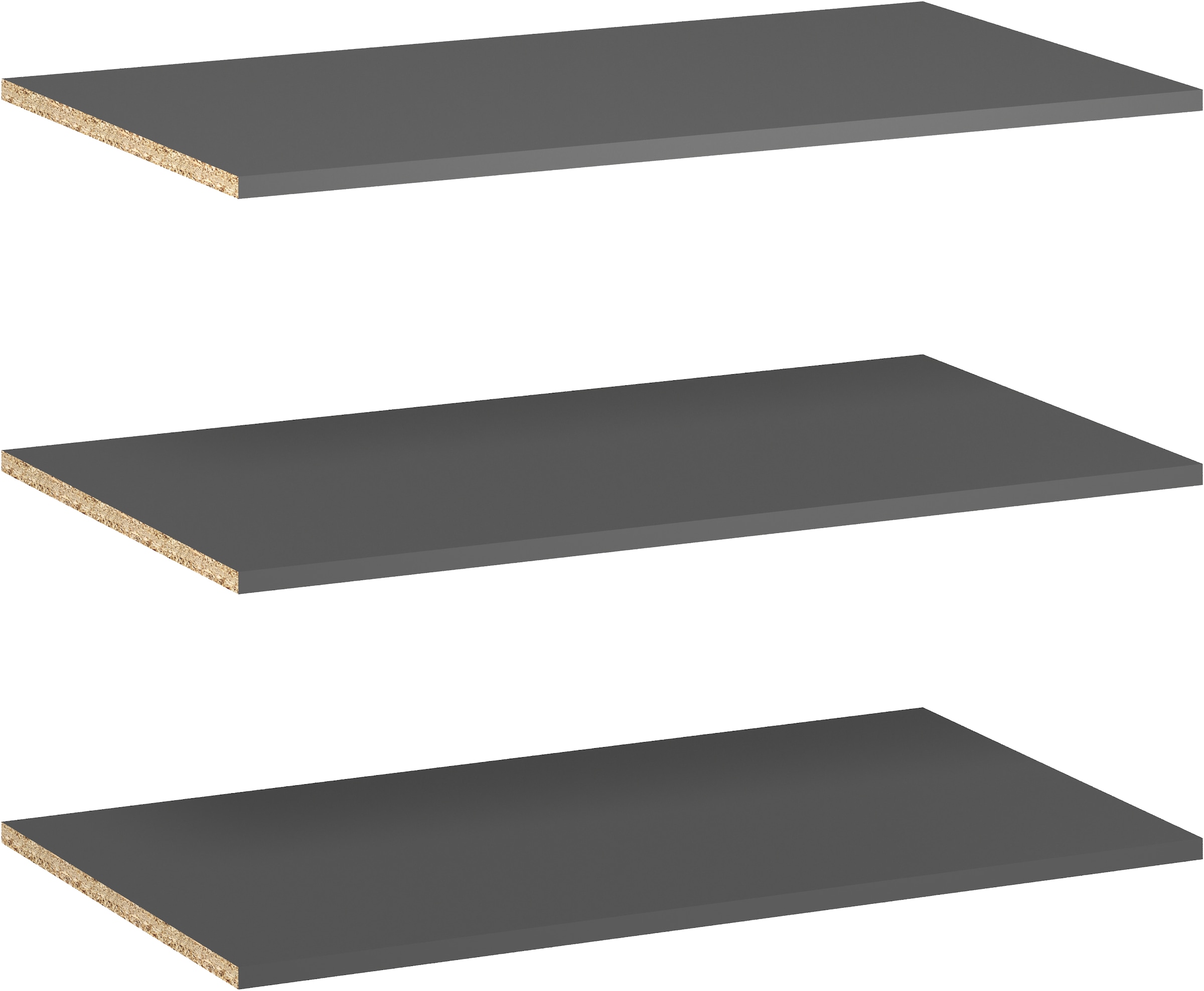 INOSIGN Einlegeboden »Estepona« 3 Stk. tlg. Einlegeboden 3er Set in Anthrazit - Für den Kleiderschrank 15255557 Anthrazit