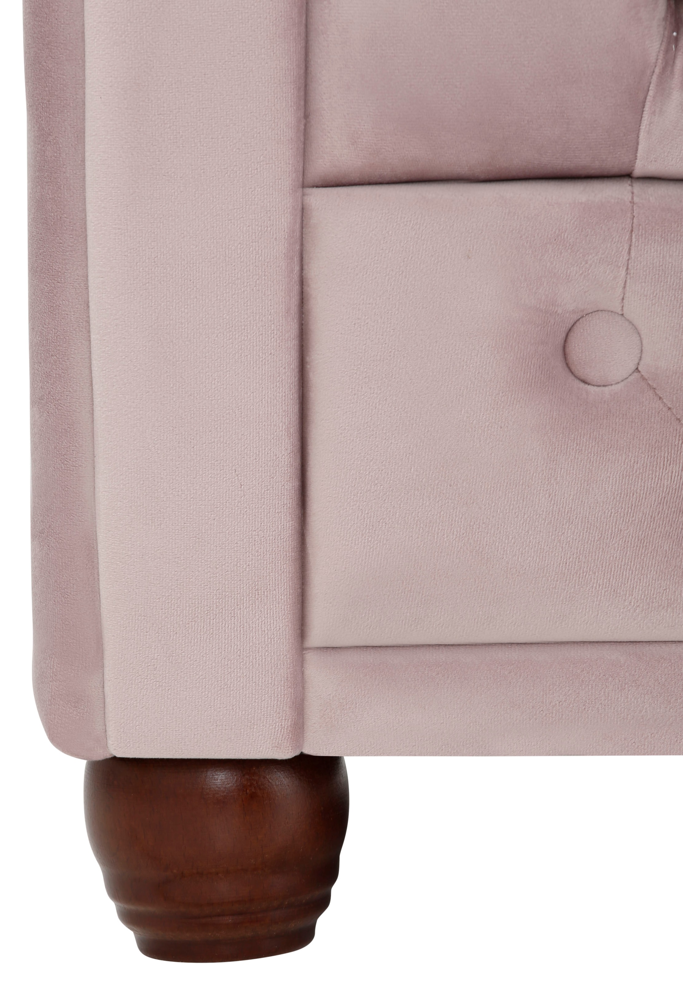 Home affaire Chesterfield-Sofa »New Castle«, mit hochwertiger Knopfheftung in Chesterfield-Design, B/T/H: 148/86/72
