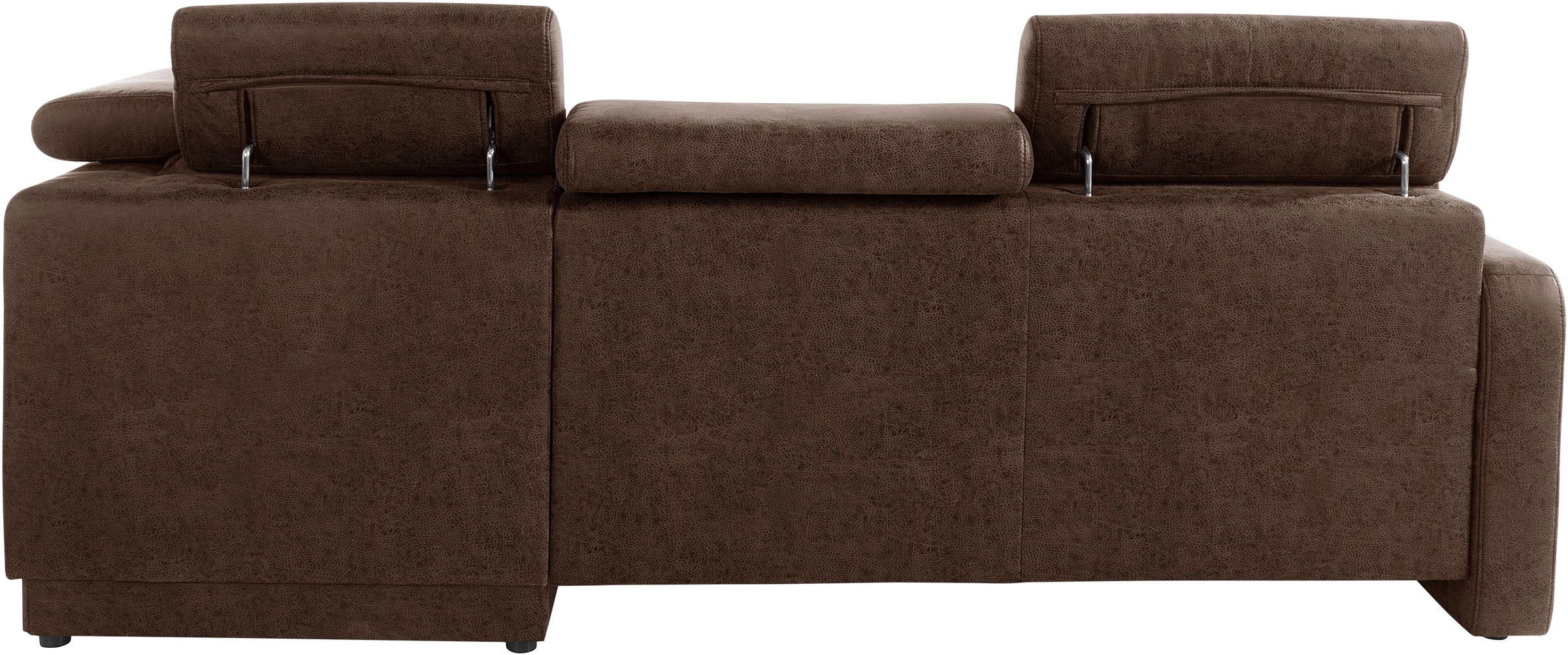 sit&more Ecksofa »Bologna L-Form«, Kopfteilverstellung, wahlweise mit Bettfunktion und Schubkasten