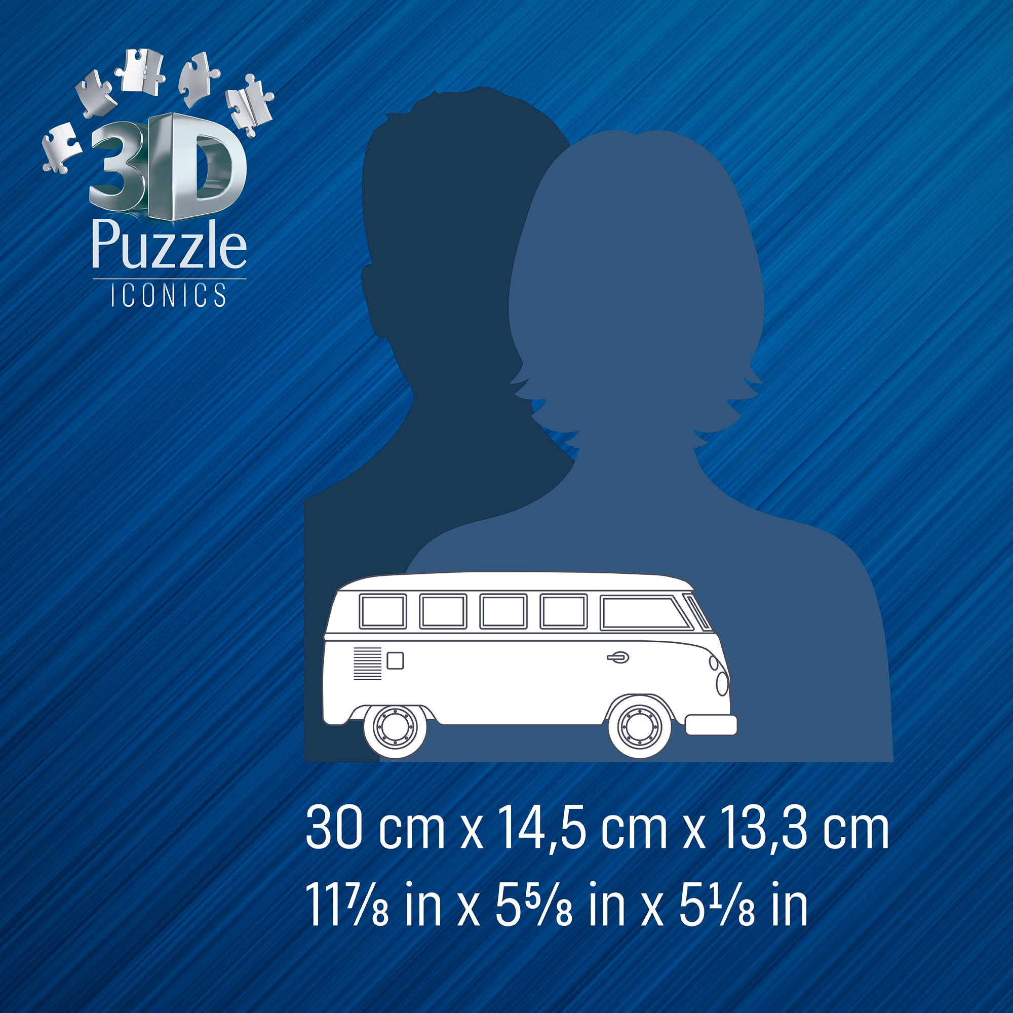 Ravensburger 3D-Puzzle »3D Puzzle Iconics: Volkswagen T1«, Made in Europe