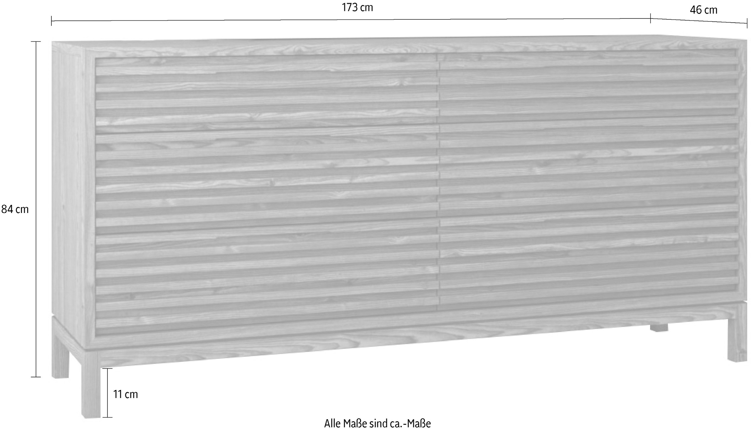 andas Kommode »Tanner Kommode aus Eschenholz mit sechs Schubladen« 1 Stk. tlg.