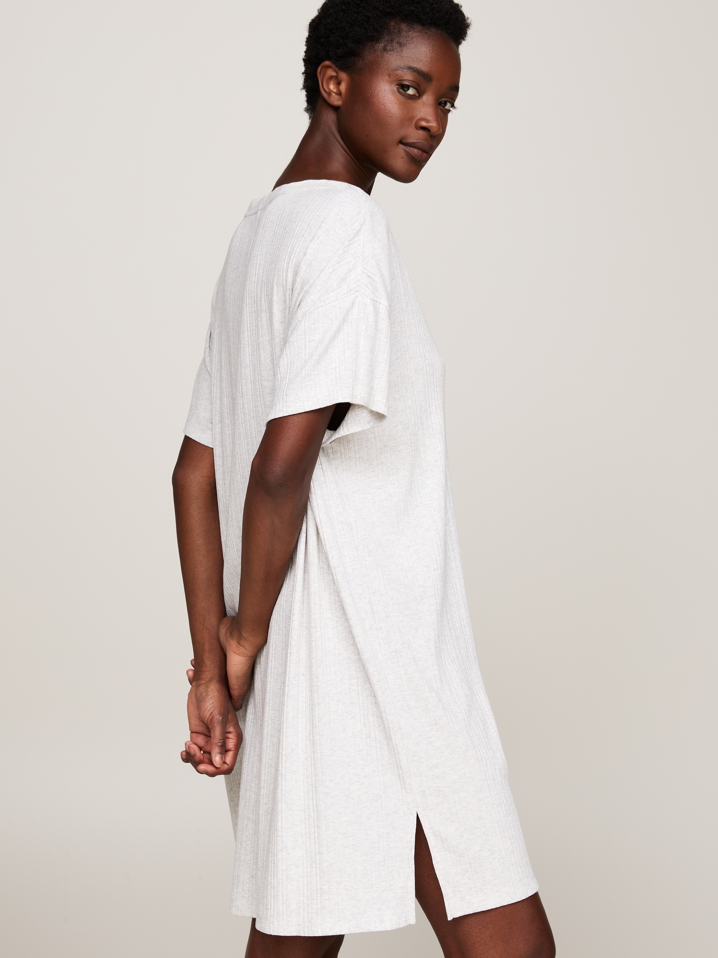 Tommy Hilfiger Underwear Nachthemd »SS RIB JERSEY NIGHTDRESS«, mit kurzen Ärmeln