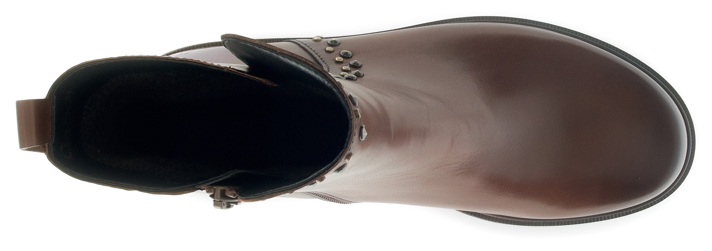 Gabor Stiefelette, Blockabsatz, Komfortschuh, Boots mit glänzenden Nieten