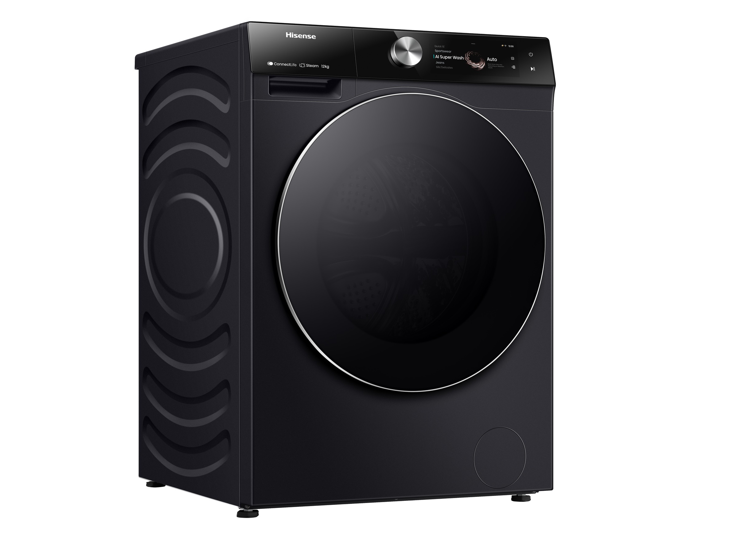 Hisense Waschmaschine »WF7S1247BB«, 12 kg, 1400 U/min, Dynamisches TFT-Touc günstig online kaufen