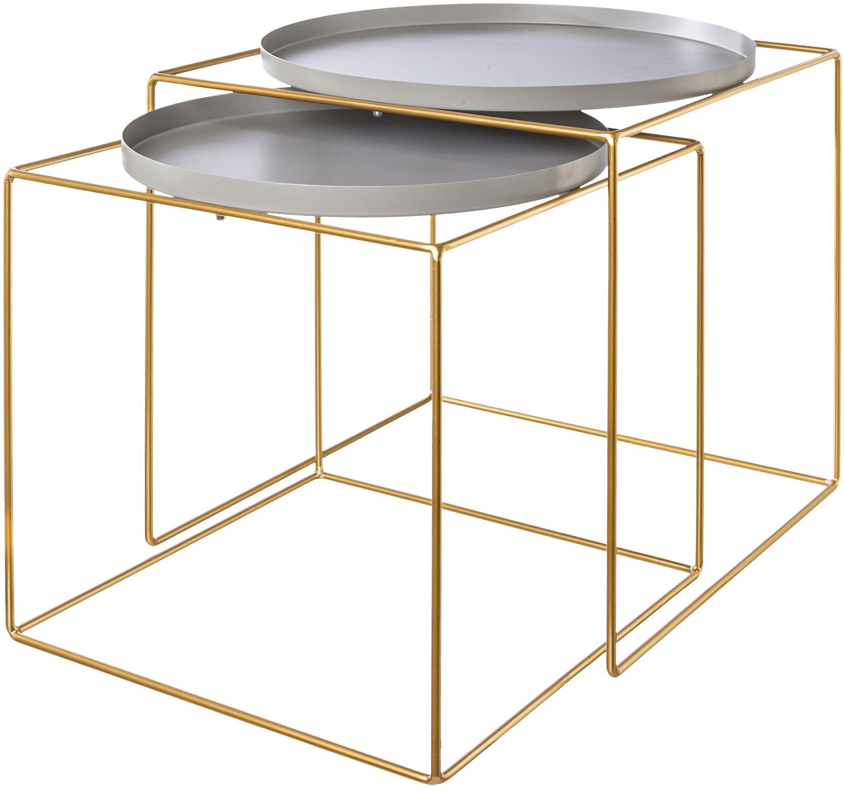Creativ deco Beistelltisch Set, 2 Stk. tlg. im 2er Set, im Nesting-Design, günstig online kaufen