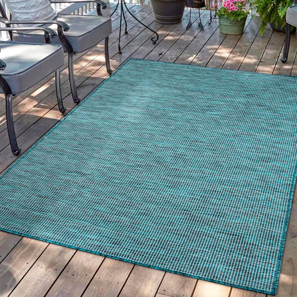 Carpet City Teppich »PALM2778«, rechteckig, 5 mm Höhe, Wetterfest & UV-best günstig online kaufen