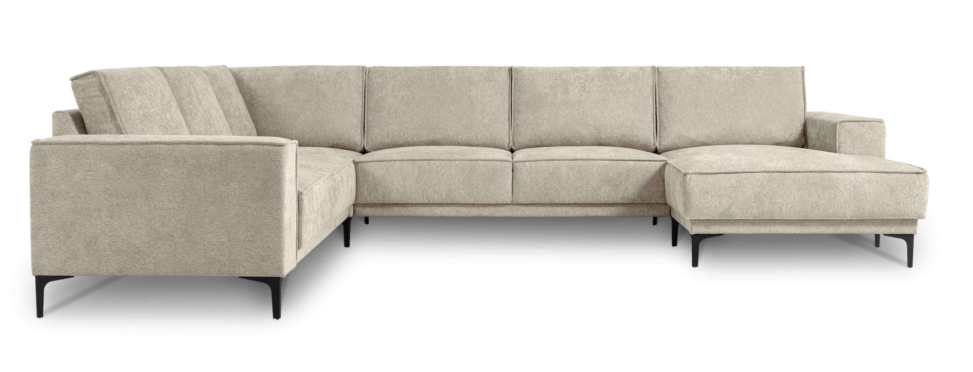 Places of Style Wohnlandschaft »XXL Sofa Oland, Struktur, Flachgewebe, Luxu günstig online kaufen