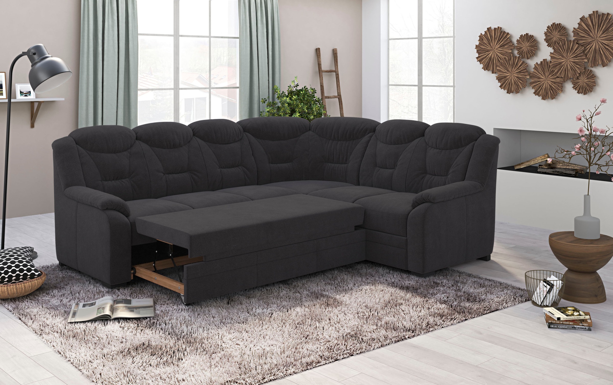 COTTA Ecksofa »Marcus L-Form«, wahlweise mit Bettfunktion & Stauraum