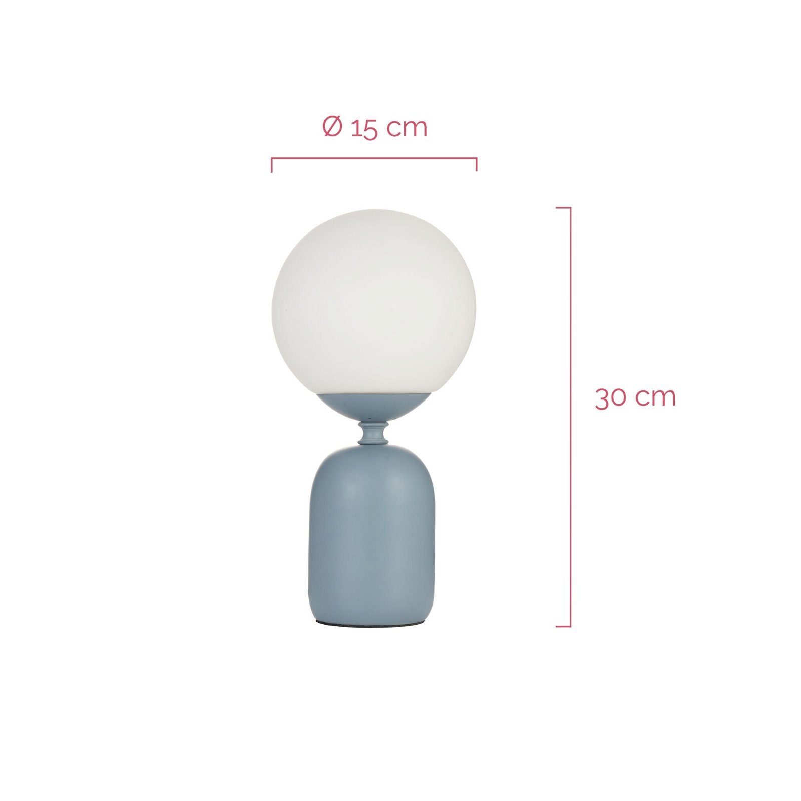 Pauleen Tischleuchte »Glowing Charm max 20W Blau/weiß Keramik«, 1 flammig, Leuchtmittel E14 | ohne Leuchtmittel, E14