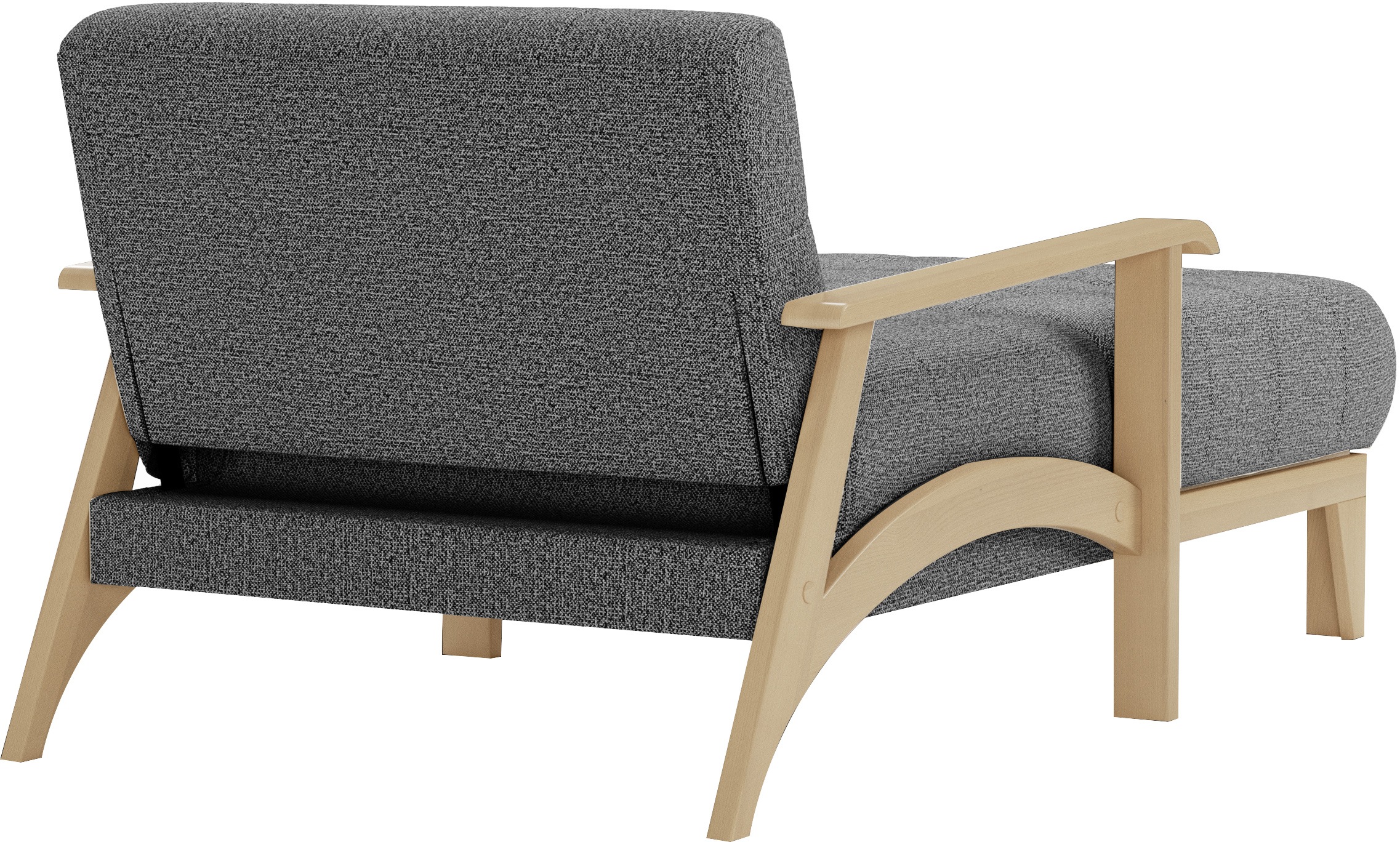 sit&more Recamiere »Billund«, Armlehnen aus Buchenholz in natur, verschiedene Bezüge und Farben