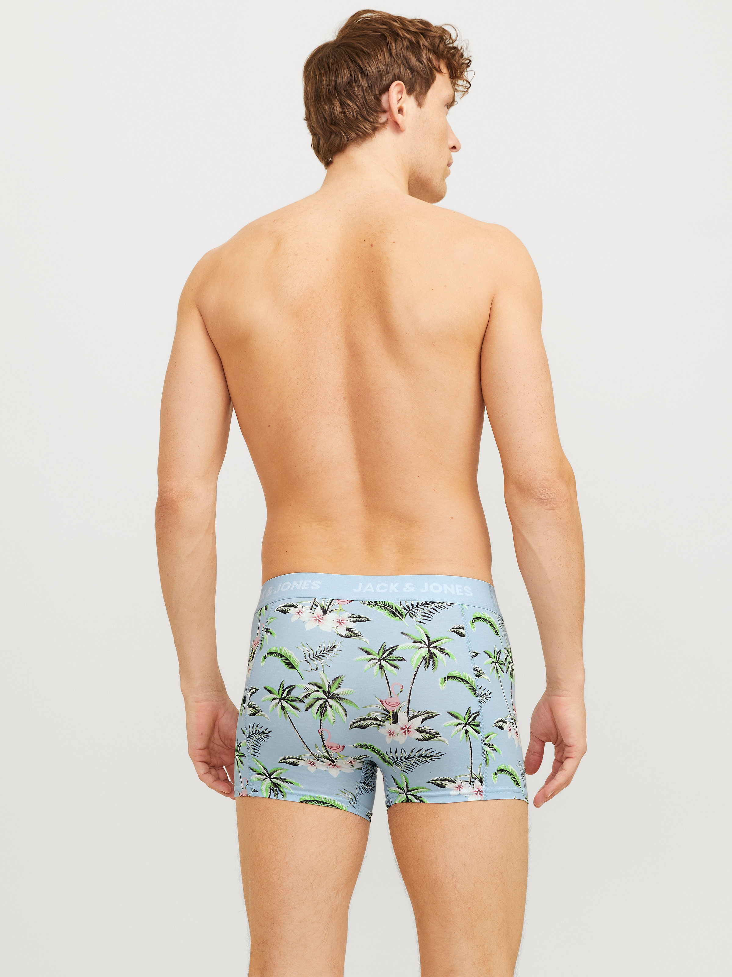 Jack & Jones Trunk »JACFLOWER BIRD TRUNKS 3 PACK SN«, (3 St.), mit Logo Schriftzug