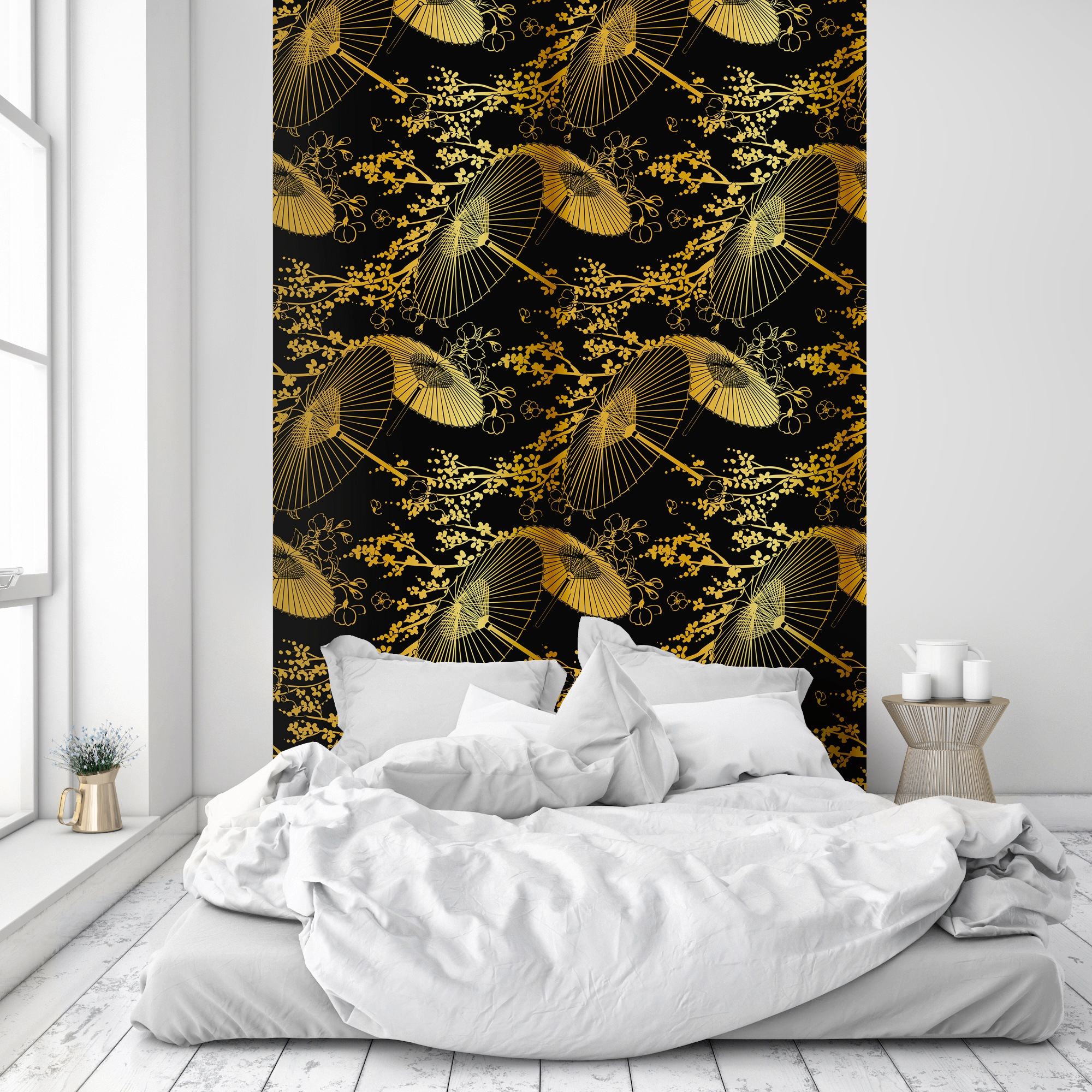 queence Vinyltapete »Lisa«, bedruckt-Barock-Antikoptik-Kunst, 90x250cm, selbstklebend, kinderleichte Anbringung, Sticker