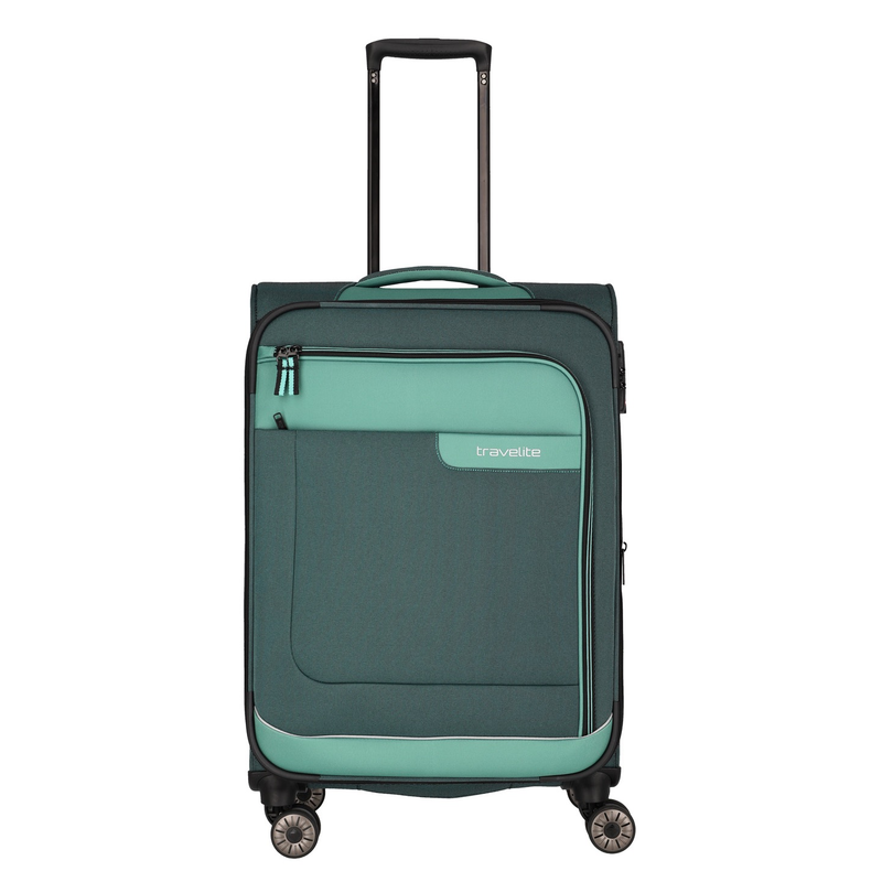 TRAVELITE Weichgepäck-Trolley »VIIA, verschiedene Größen und Farben« 70 l 4 Rollen Reisegepäck Trolley Koffer Weichgepäck TSA Schloss eukalyptus