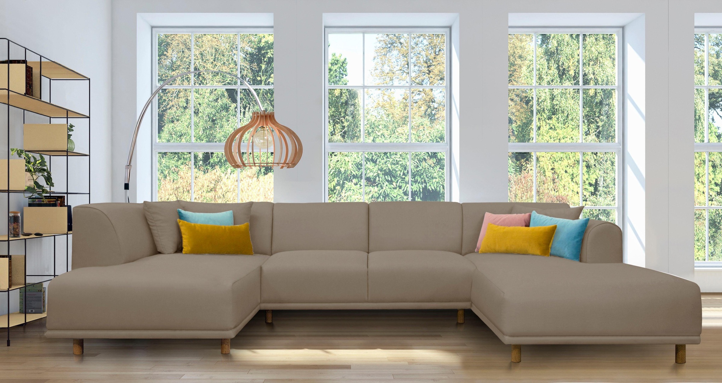 OTTO home Wohnlandschaft »Maroon U-Form« in skandinavischem Design, mit los günstig online kaufen