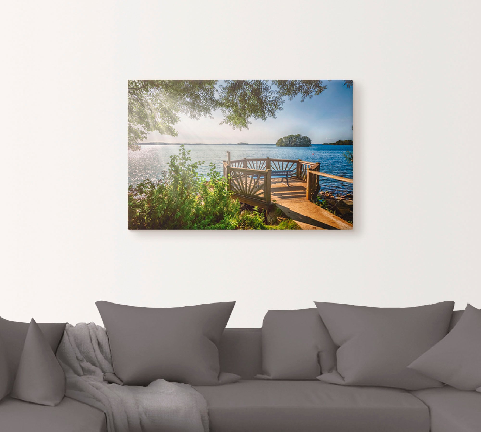 Artland Wandbild "Holsteinsche Schweiz Plöner See", Gewässer, (1 St.), als günstig online kaufen