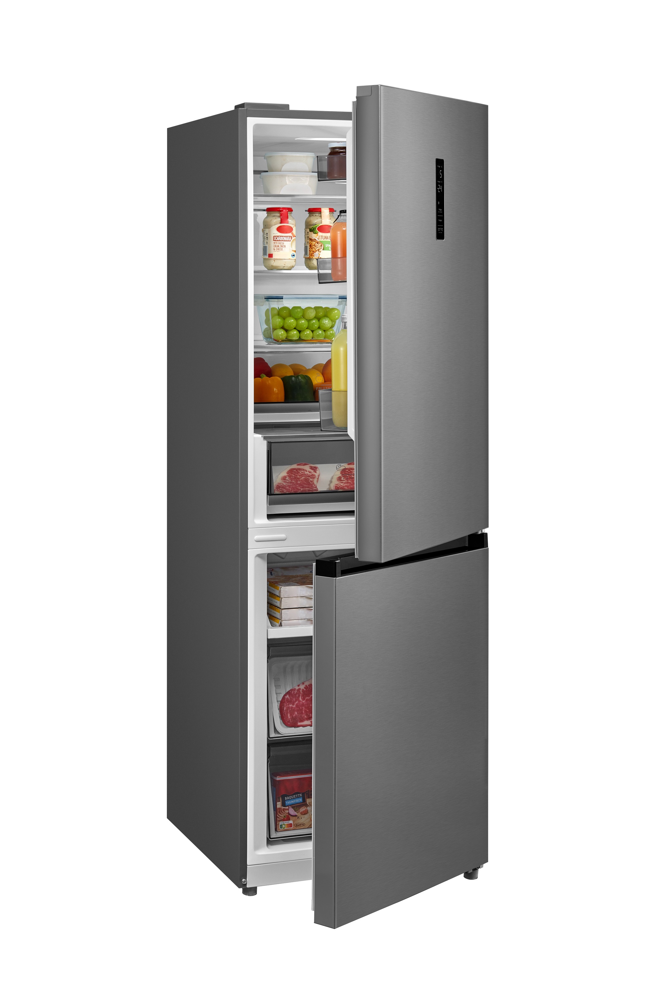 Hanseatic Kühl-/Gefrierkombination »HKGKB18560BNFI« 185 cm hoch 59,5 cm bre günstig online kaufen