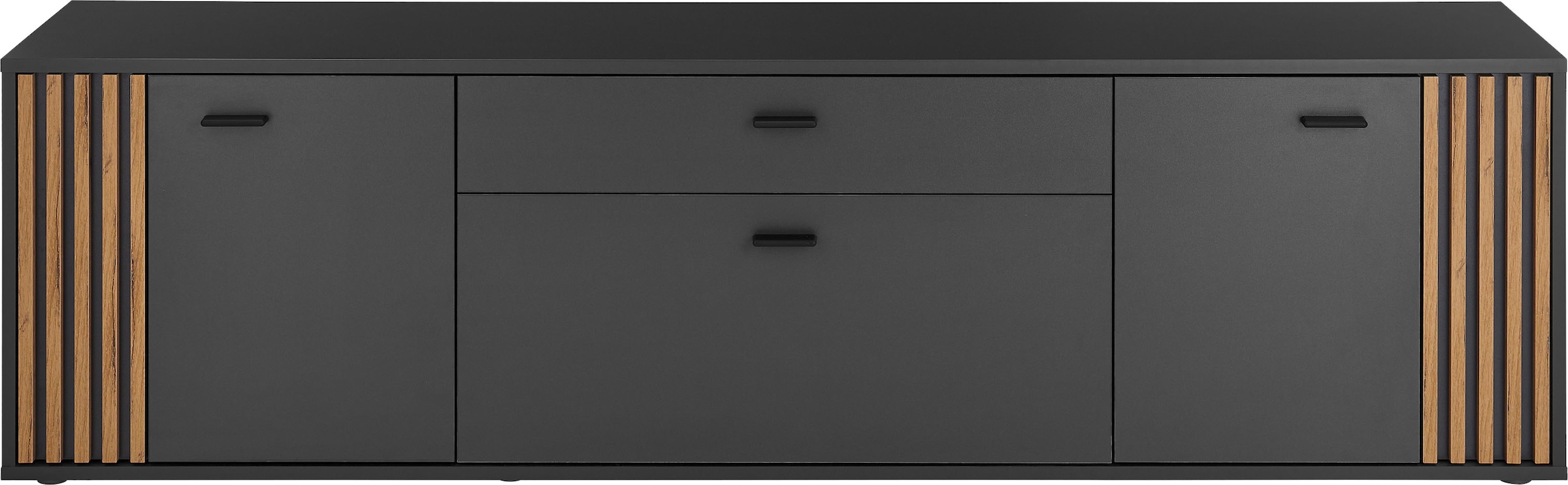 HBZ Lowboard »Dublin TV-Schrank, BxHxT 180x50x38cm«, (1 St.), Breite 180cm, Softclose, Metallgriffe