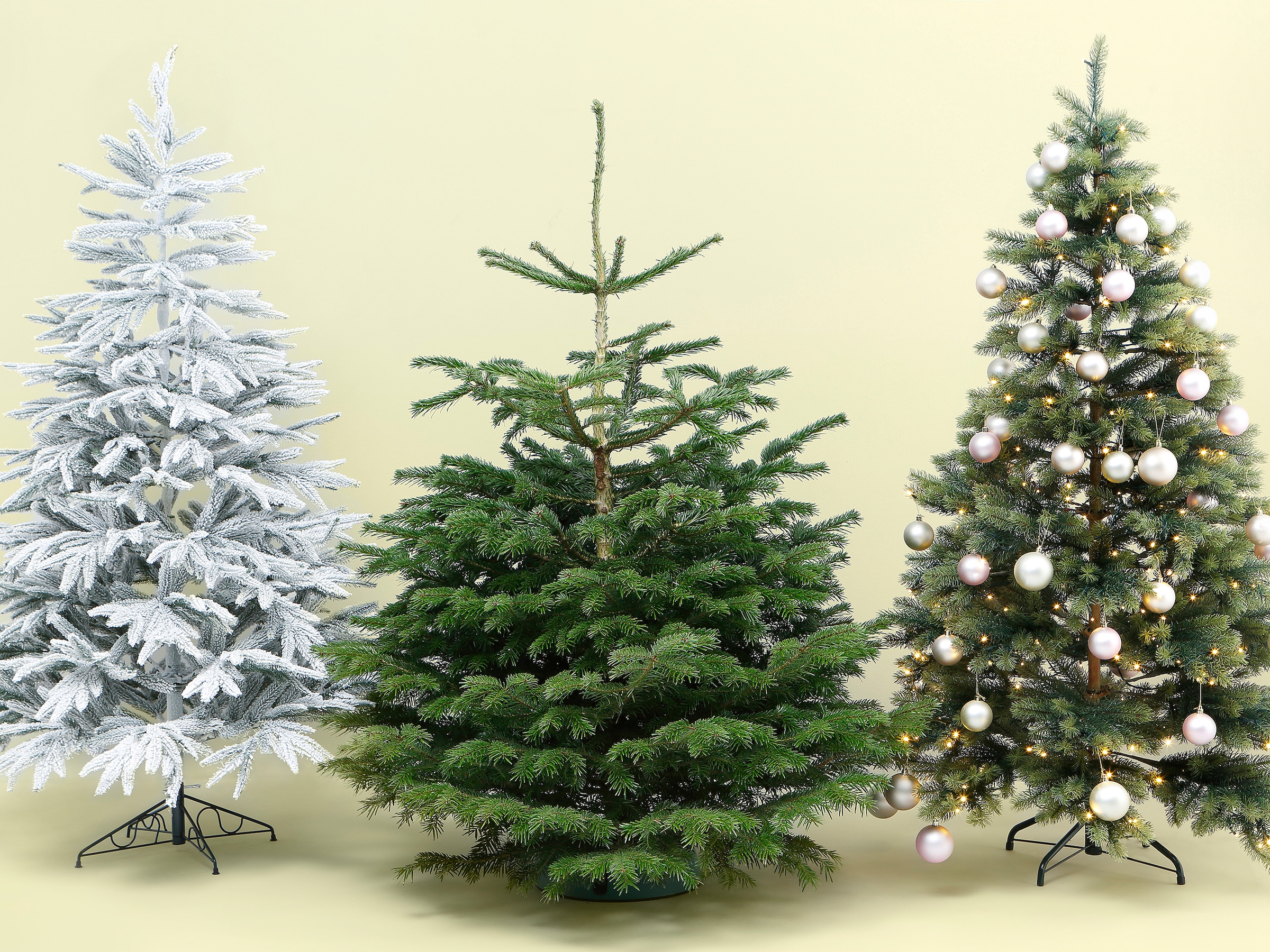online »Fertig LED mit Weihnachtsbaum Creativ Künstlicher deco geschmückt«, Kugeln Beleuchtung und bei 60