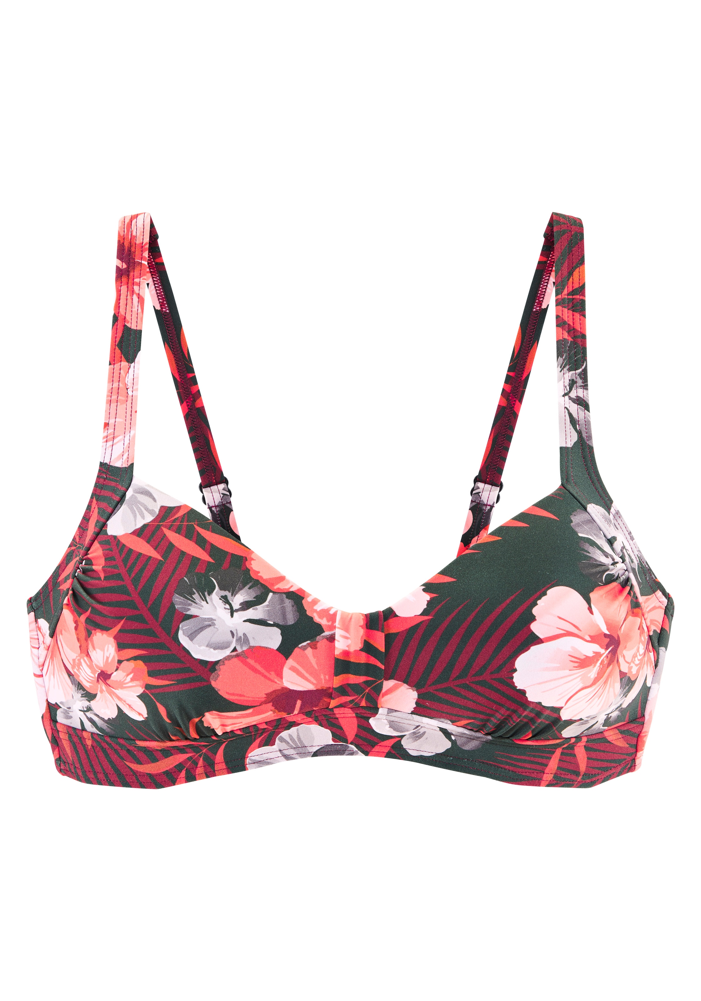LASCANA Bandeau-Bikini-Top »Loria« bis G Cup, ohne Bügel