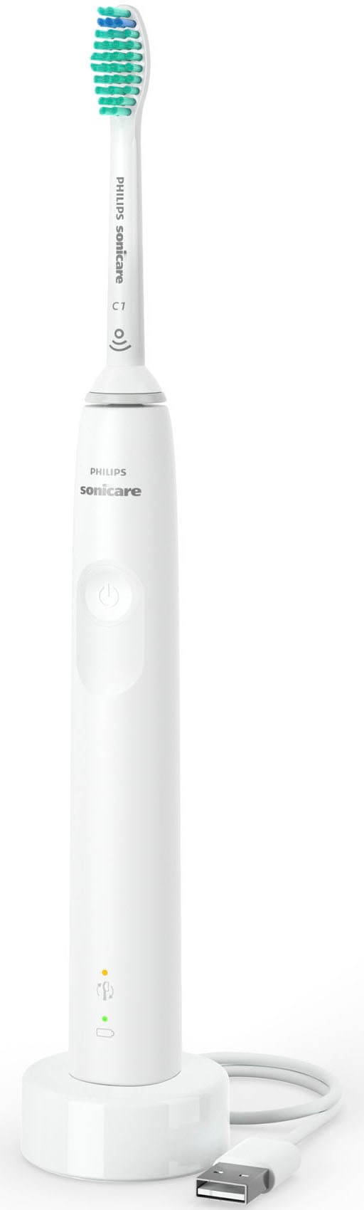 Philips Sonicare Elektrische Zahnbürste »Series 3100 HX3673«, 1 St. Aufsteckbürsten, mit Schalltechnologie, 4-Quadranten-Timer und 2-Minuten-Timer