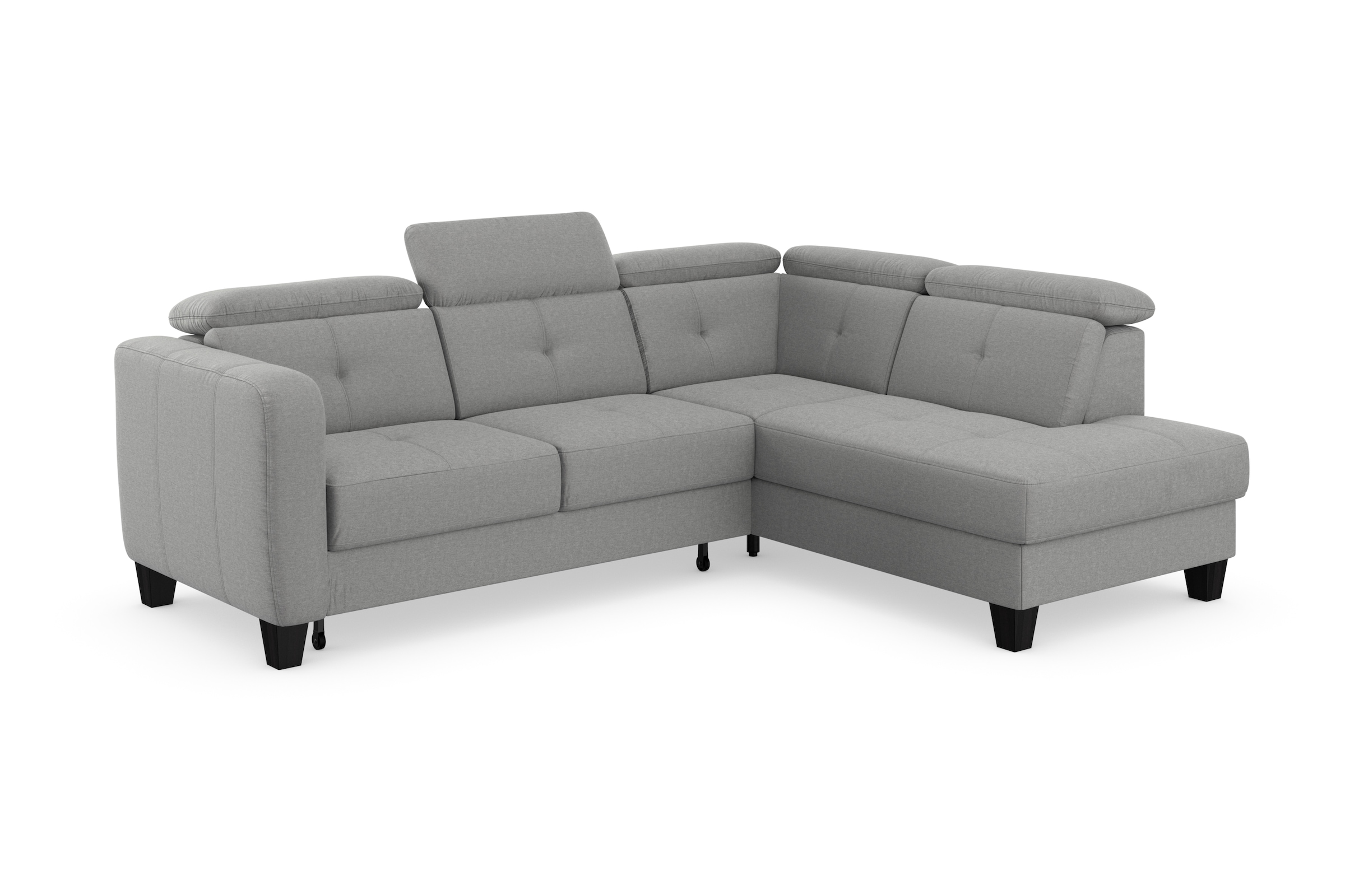 sit&more Ecksofa »Belluci L-Form«, inklusive Federkern, wahlweise mit Bettfunktion und Bettkasten