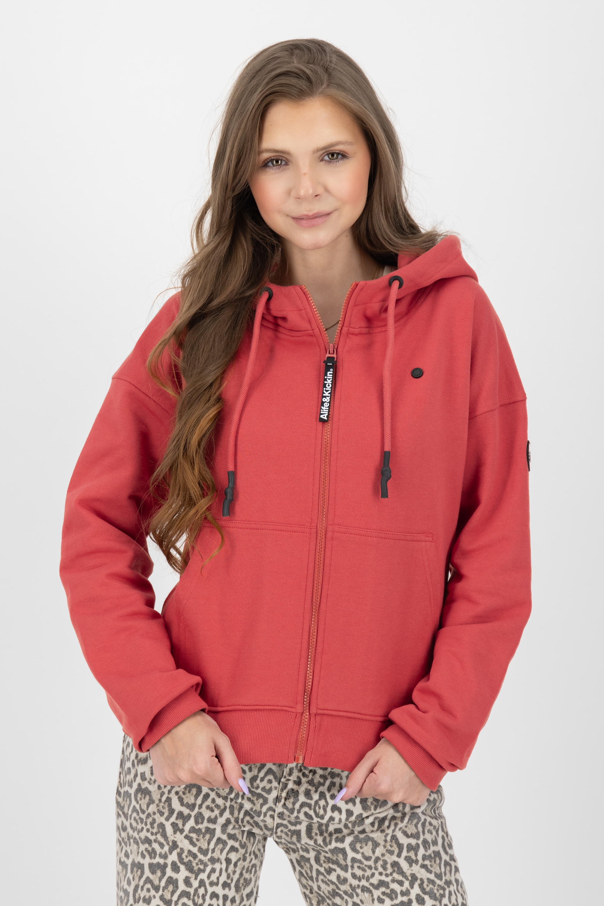 Alife & Kickin Kapuzensweatjacke »Damen TwiggyAK A«, Basic Hoodie Kapuzenpullover, Sweatshirt mit Kapuze