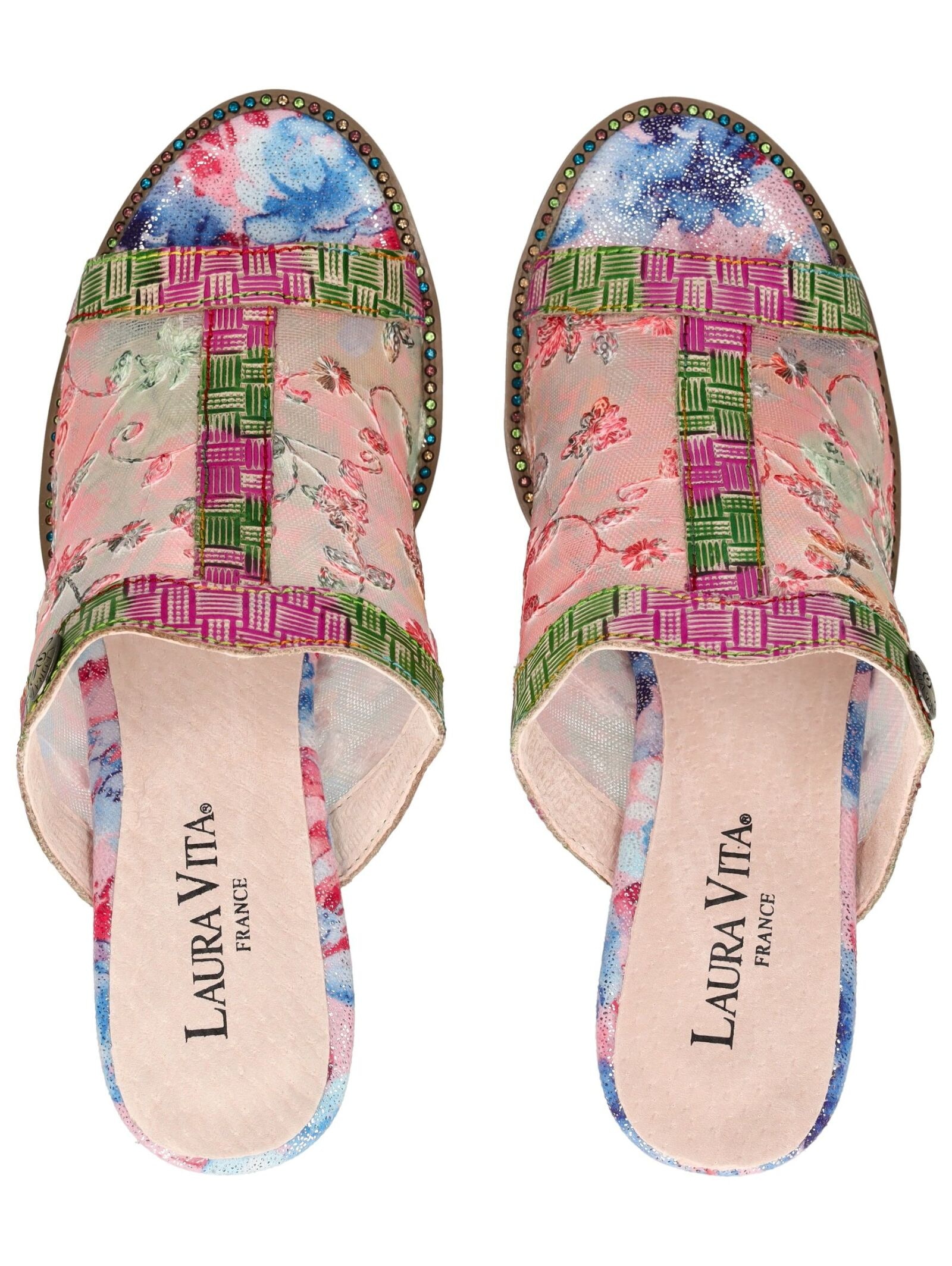 LAURA VITA Pantolette »LAURA VITA Pantoletten Leder/Textil«