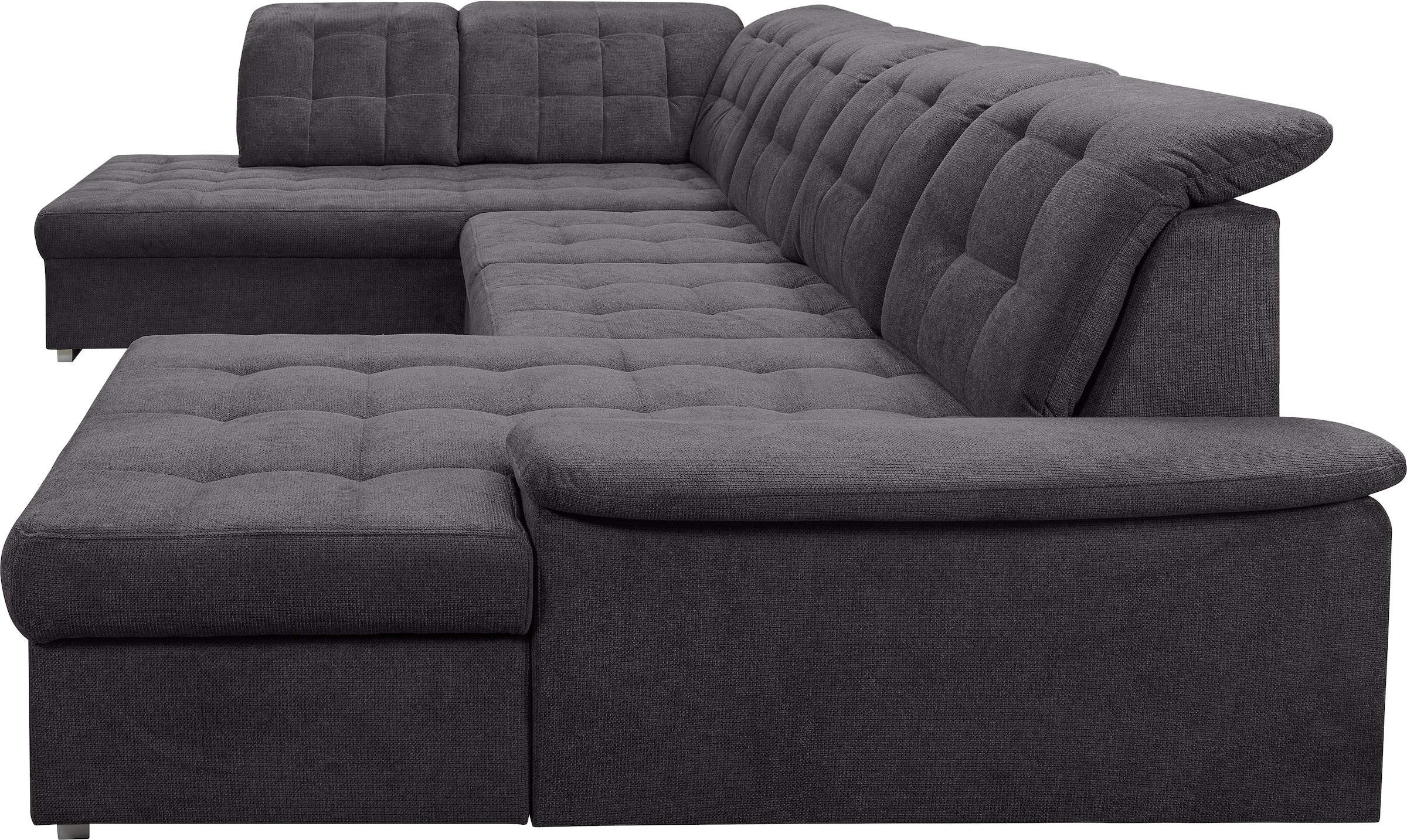 WERK2 Wohnlandschaft »Kordula-New U-Form«, Sofa in U-Form mit Schlaffunktion & Bettkasten, Schlafcouch