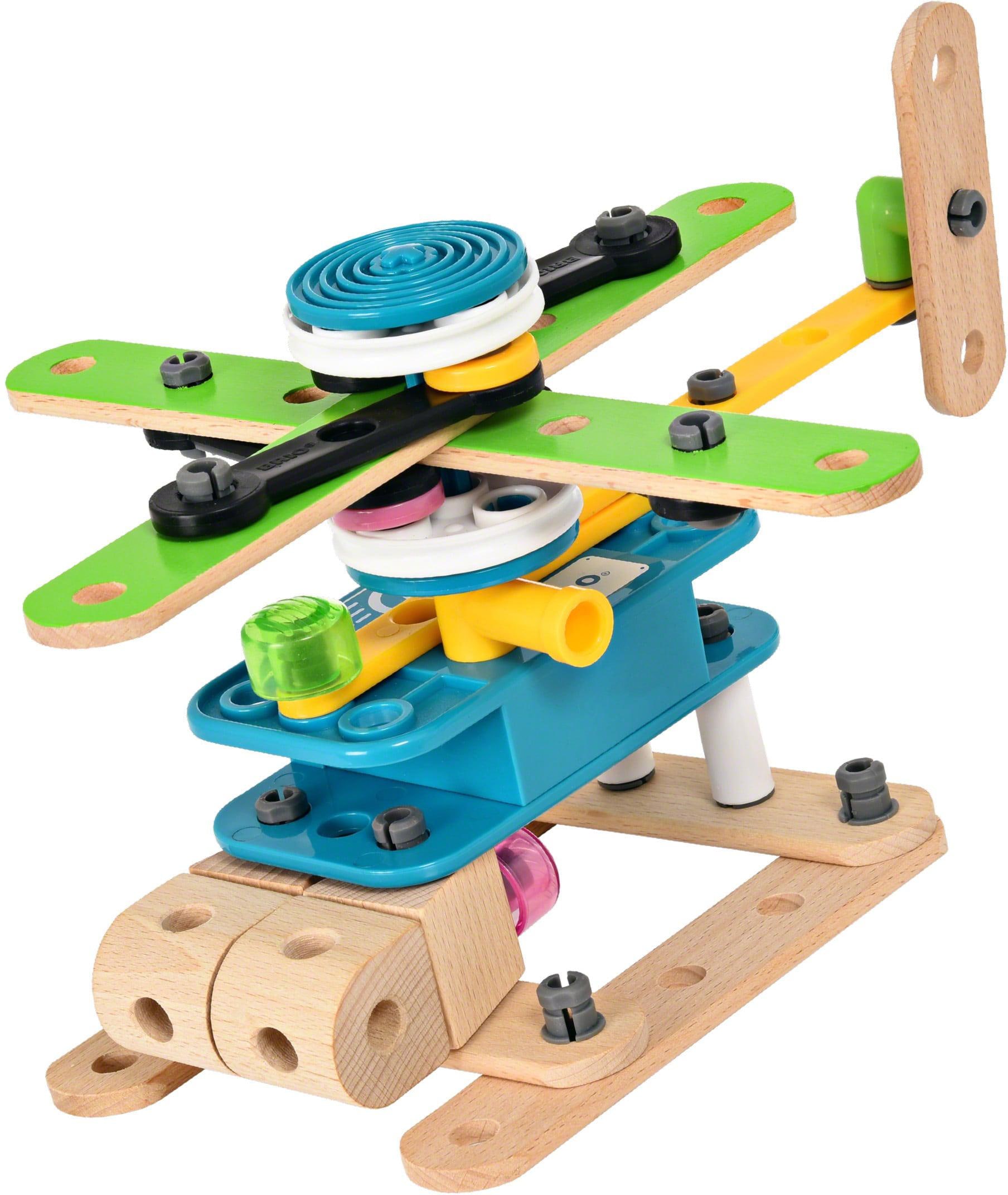 BRIO® Konstruktions-Spielset »Builder Motor-Set«, (121 St.), mit batteriebetreibenem Motor; FSC® - schützt Wald - weltweit