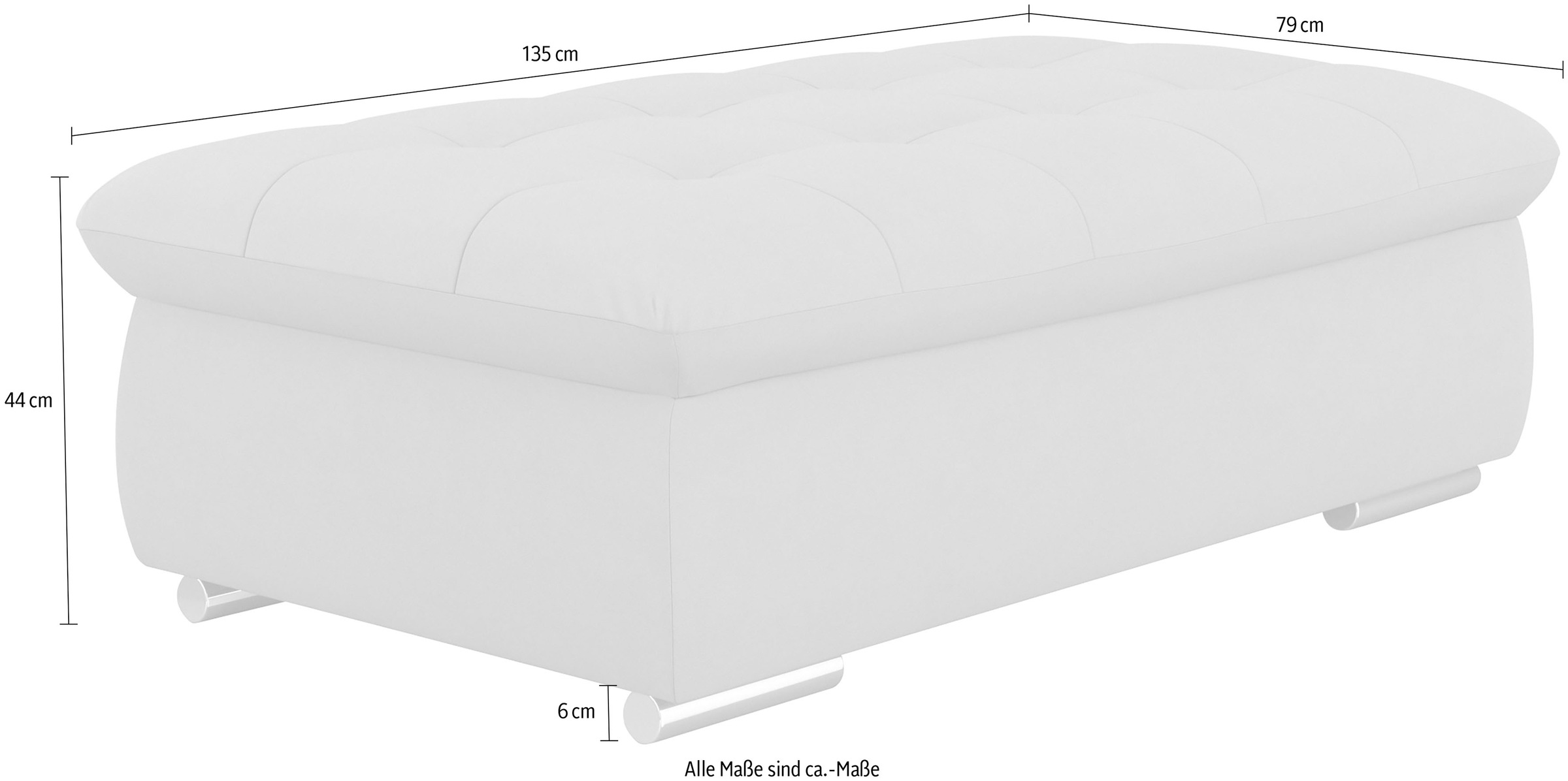 DOMO collection Hocker »Mona«, mit Stauraumfach
