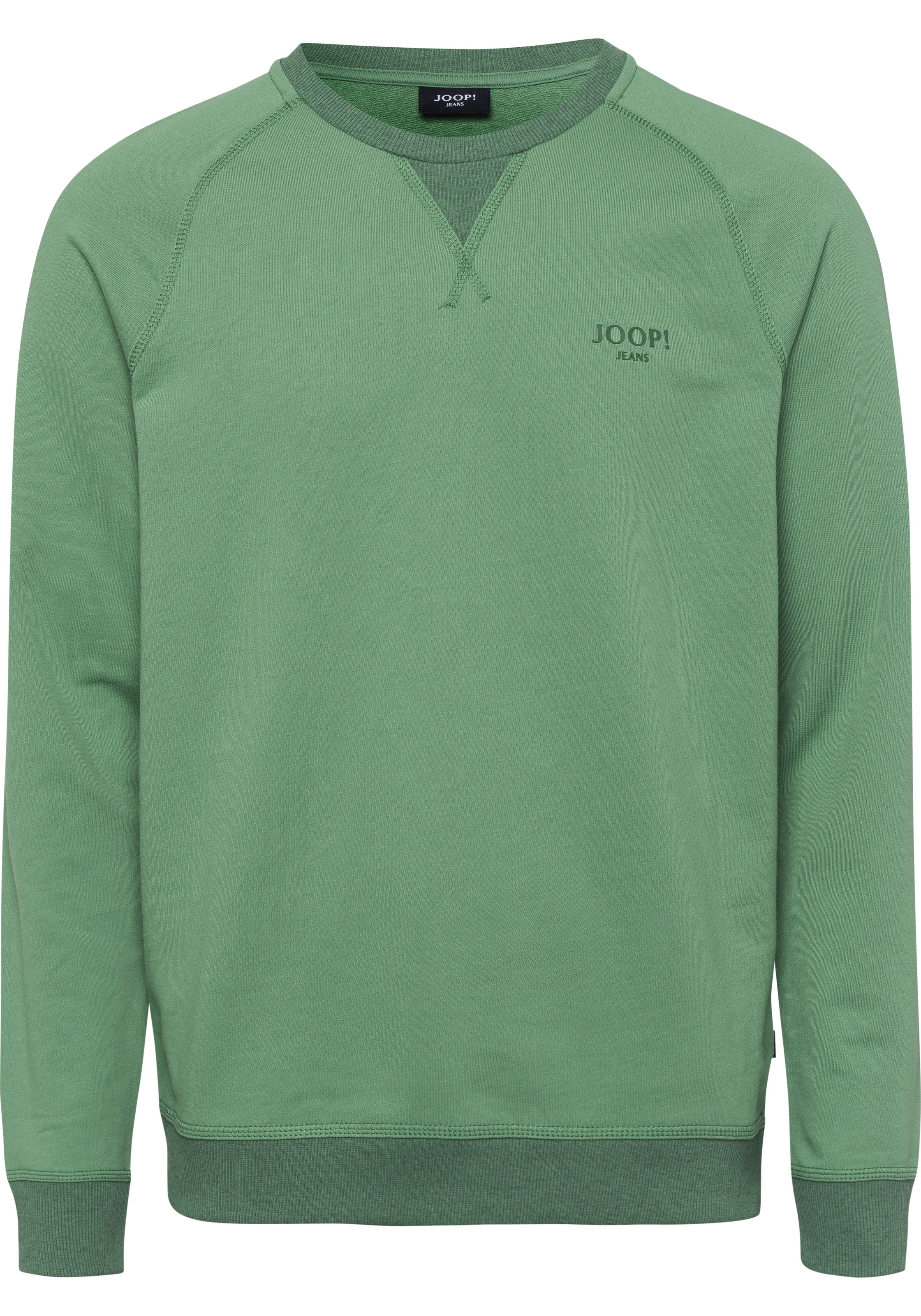Sweatshirt „Stefano“, (1 tlg.), mit Overlocknähten, Gr. M, grasgrün