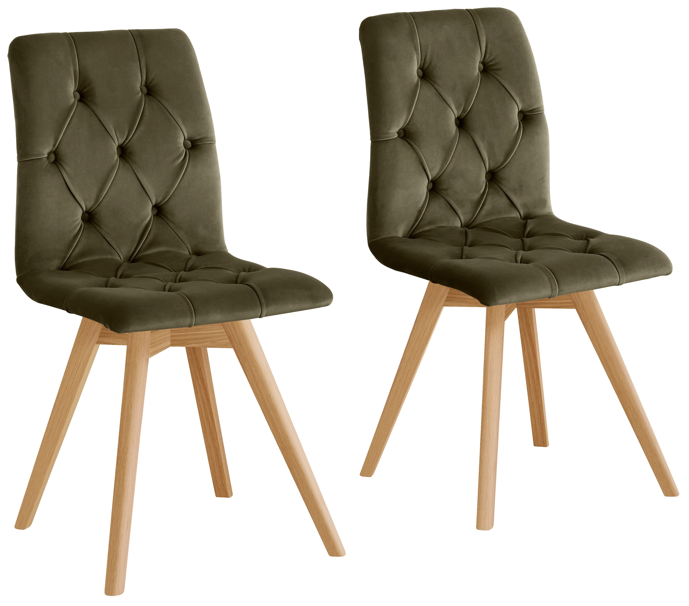 andas Esszimmerstuhl »Rania«, (Set), 2 St., Samtoptik, im 2er/4er/6er Set, günstig online kaufen