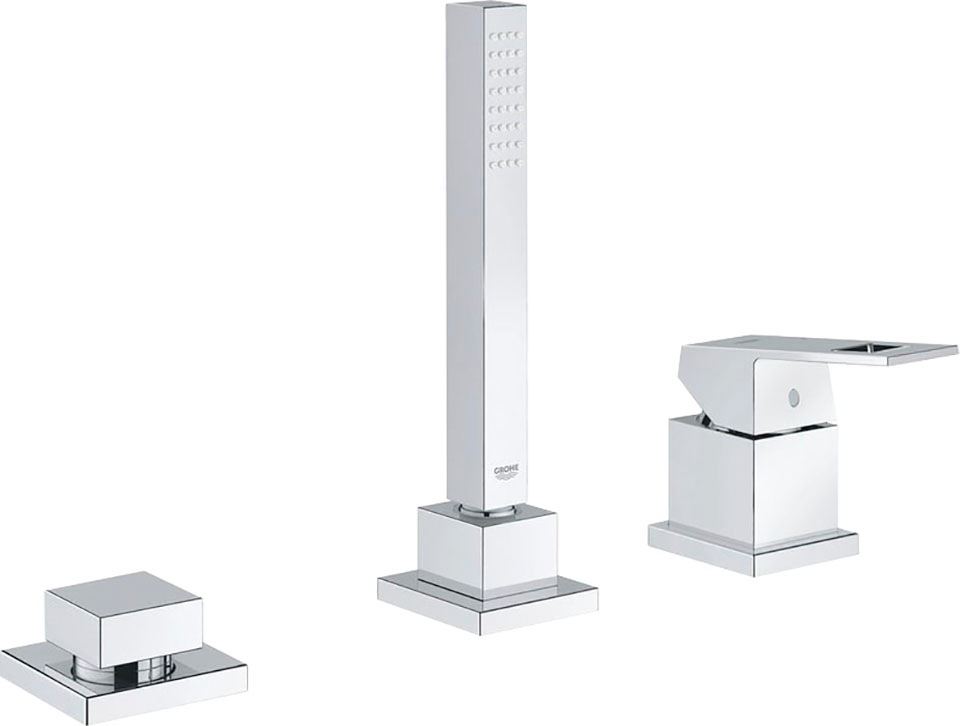 Grohe Badarmatur »Eurocube«, chrom, 3-teilg kaufen