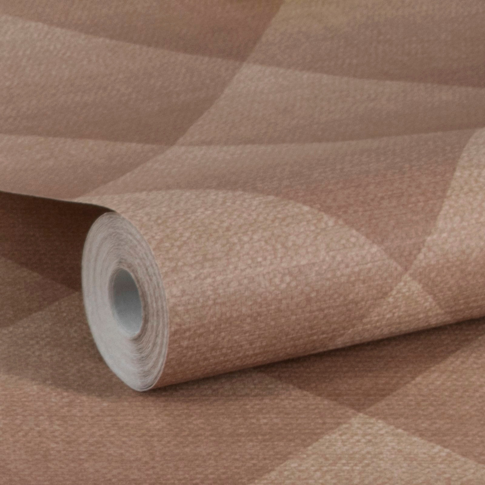 WOW Vliestapete »Geo Textur terra rose« FSC® zertifiziert, mit lebhaftem Druck, 10 Meter Länge
